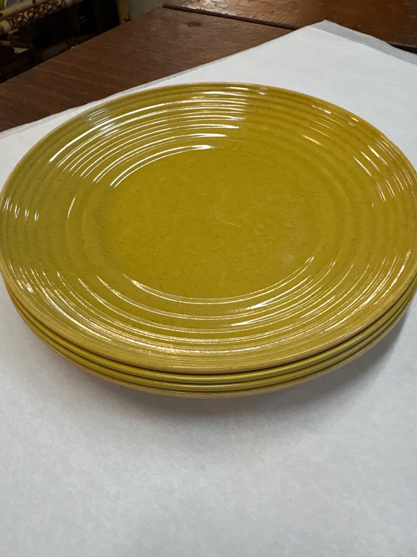 Set of 4 Gold Plates