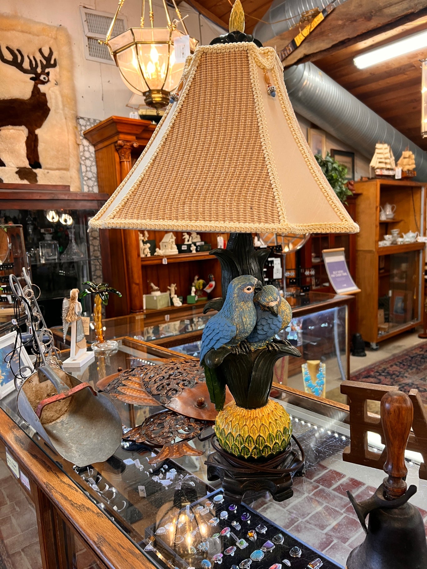 Love Bird Parrot Table Lamp