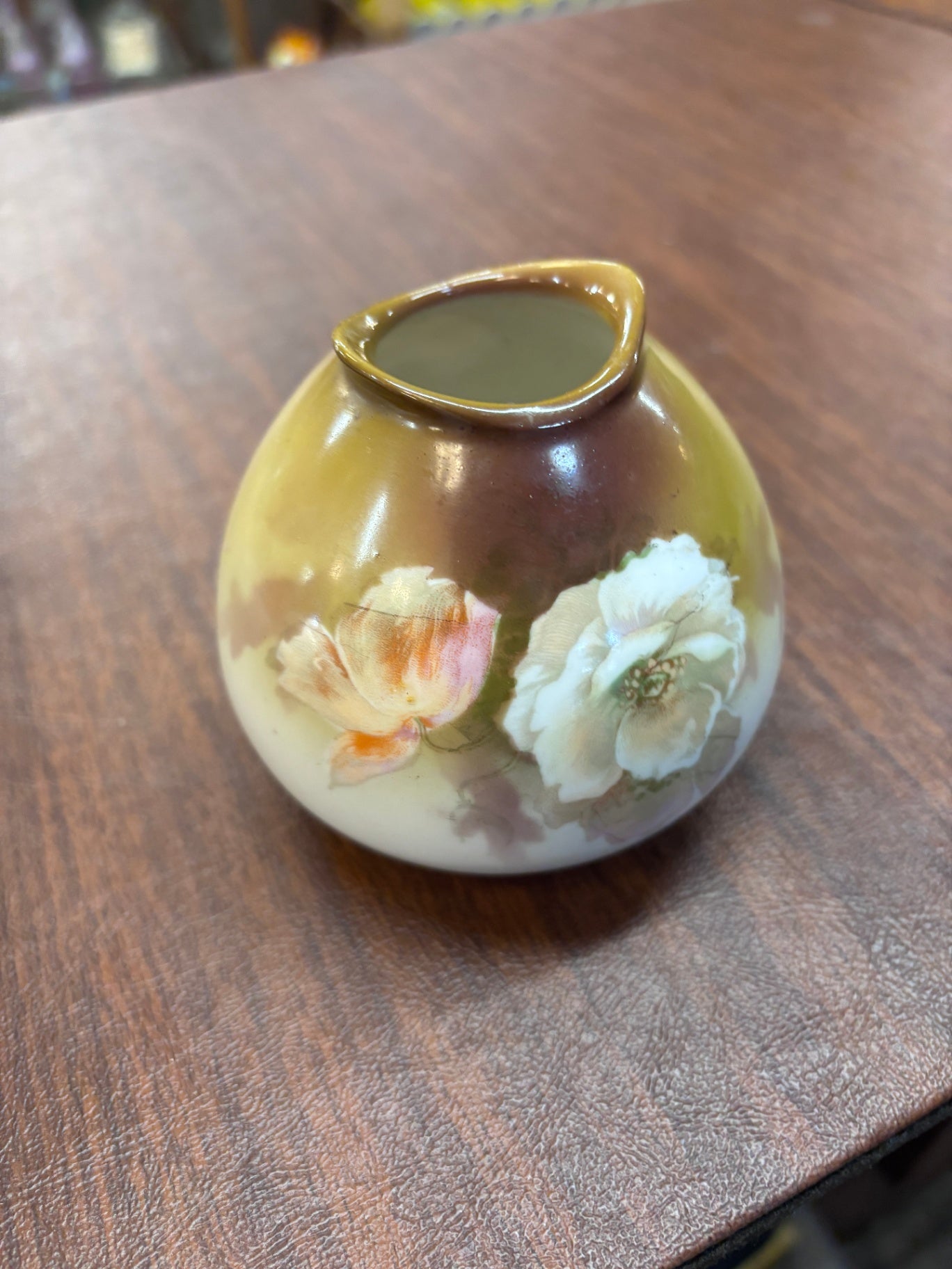 Hand-painted porcelain vase made in Germany
