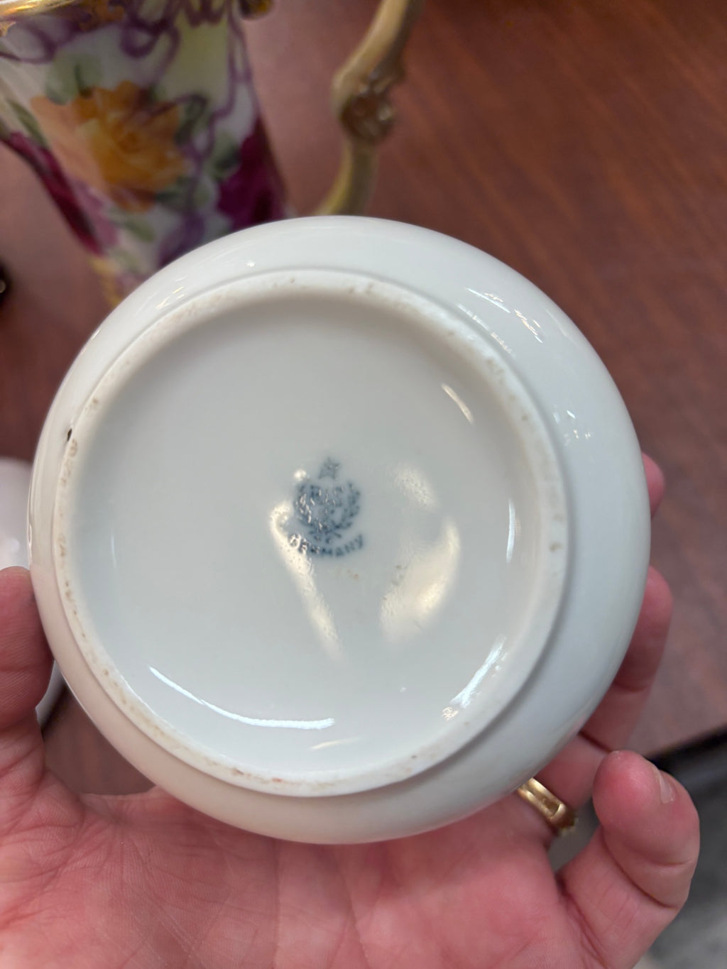 Hand-painted porcelain vase made in Germany