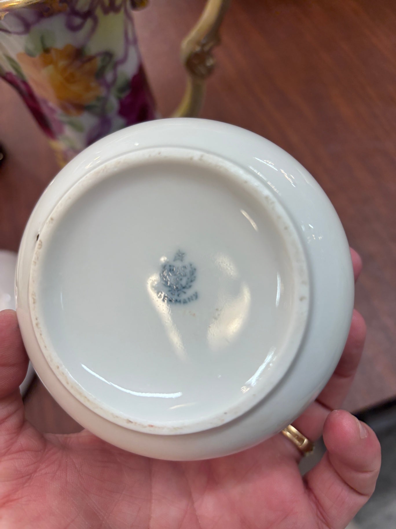 Hand-painted porcelain vase made in Germany