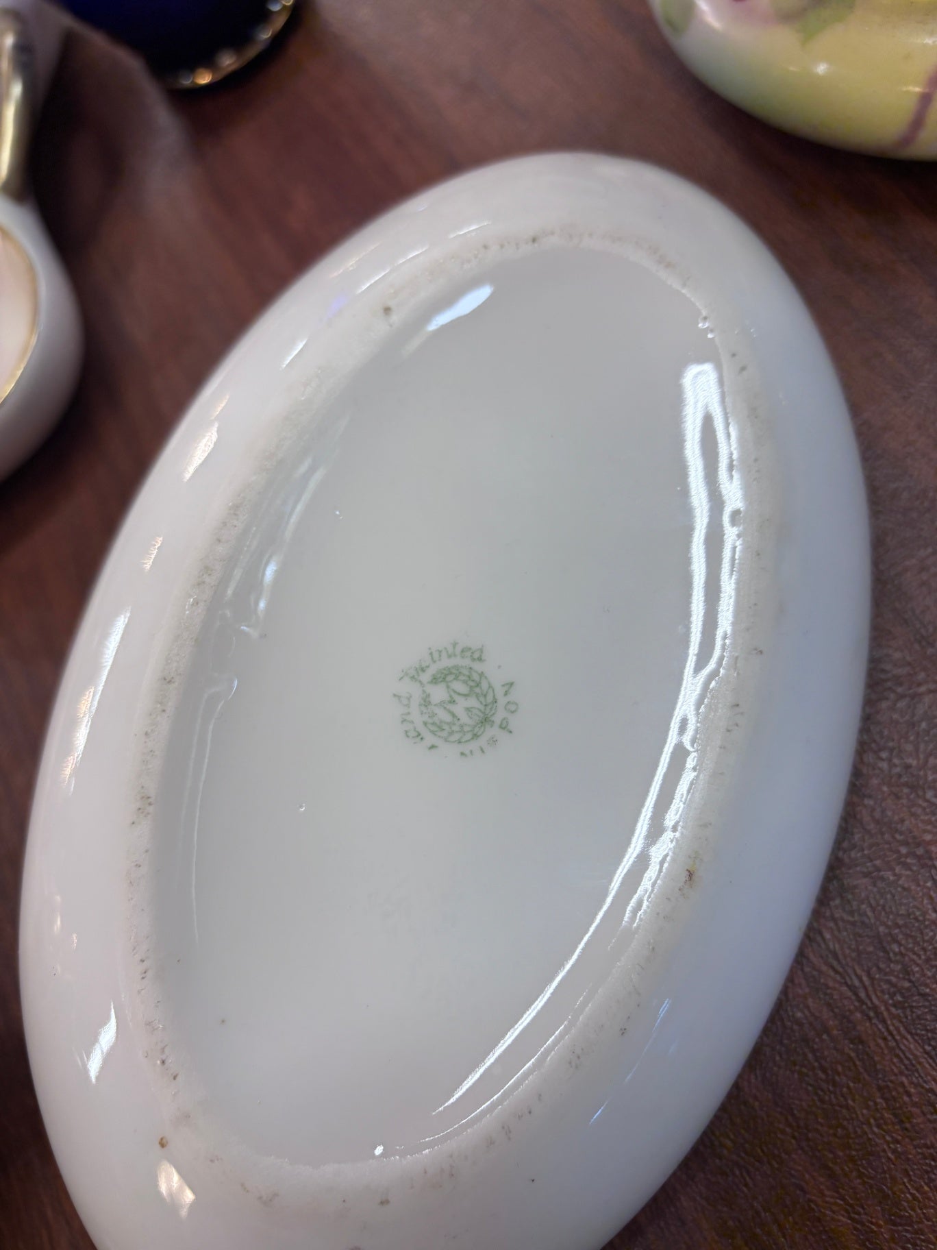 Nippon porcelain celery or relish dish. 