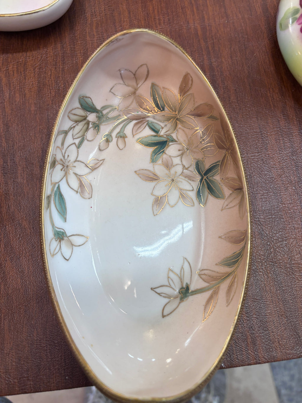 Nippon porcelain celery or relish dish. 