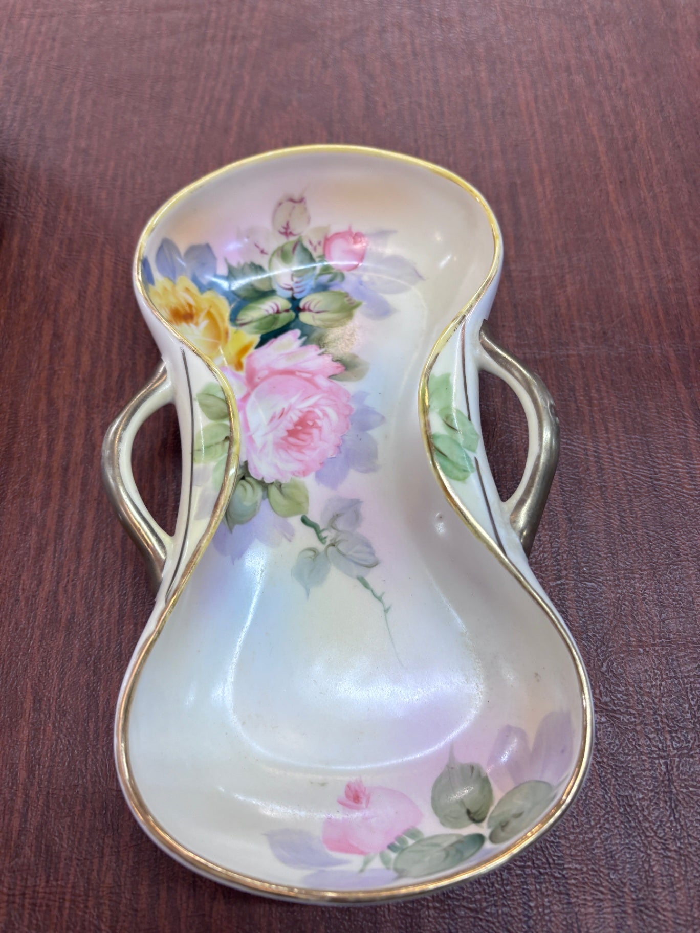 Nippon porcelain double-handled dish