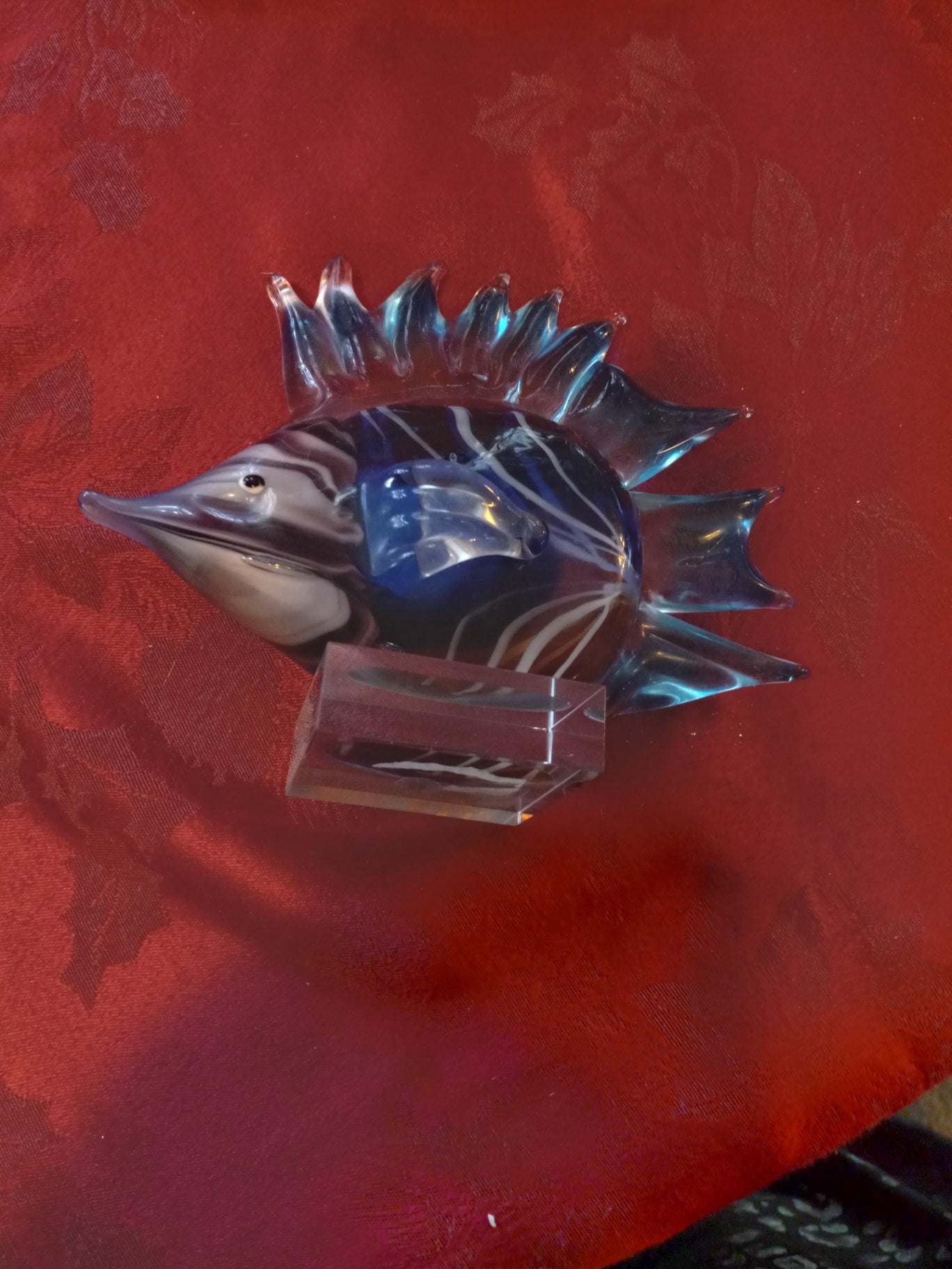 Blue glass fish