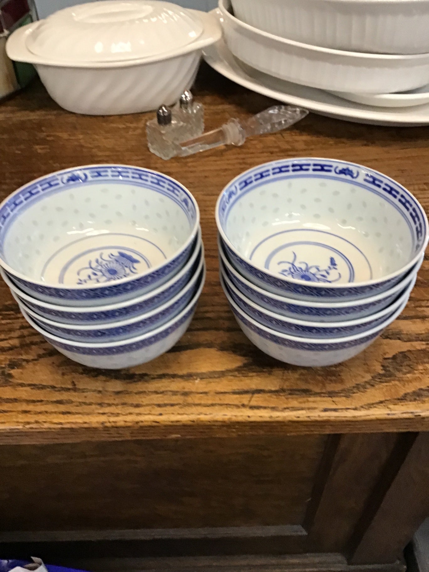 Set/8 Vintage Rice Bowls