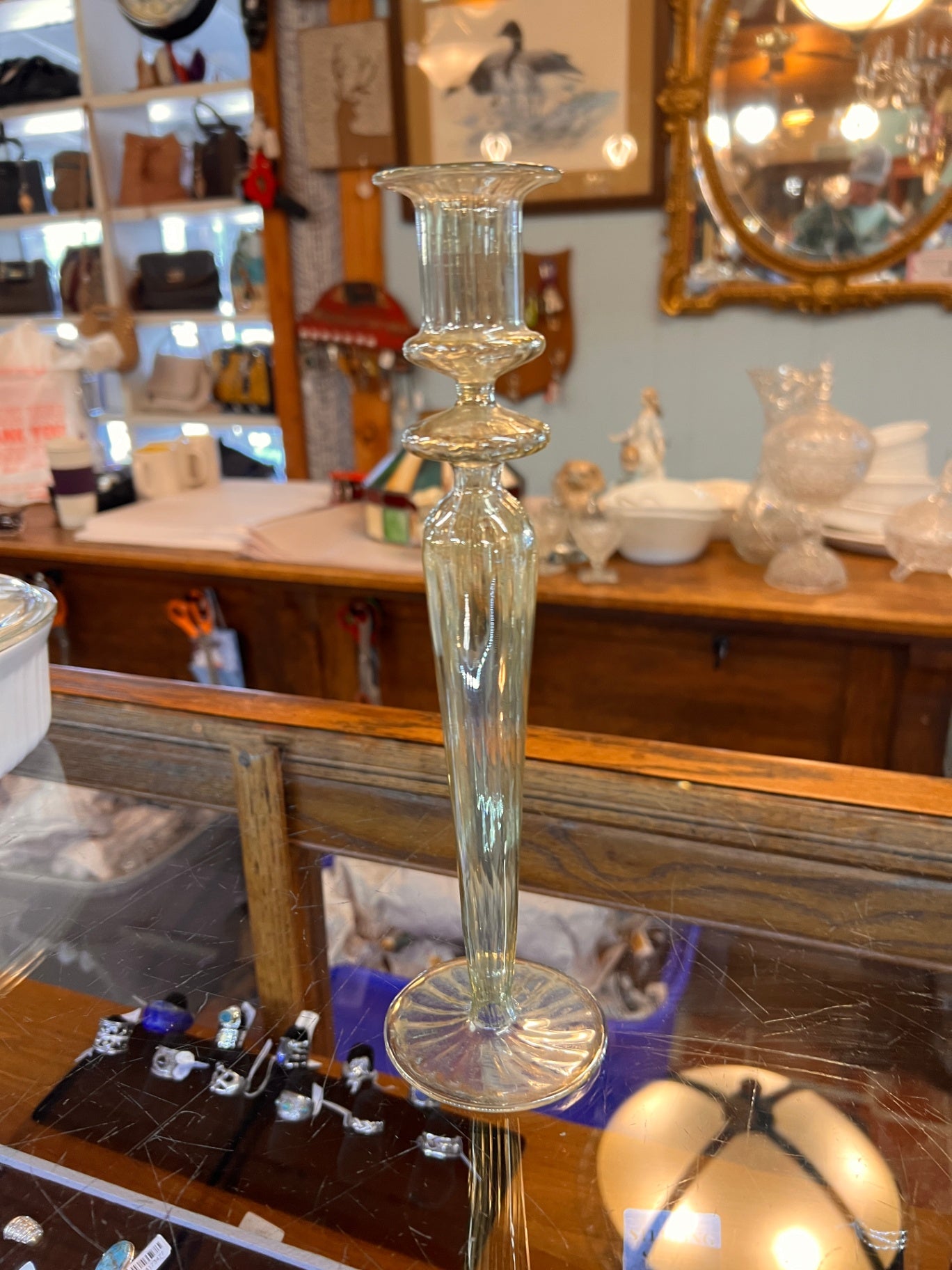 Candlestick Green Tint