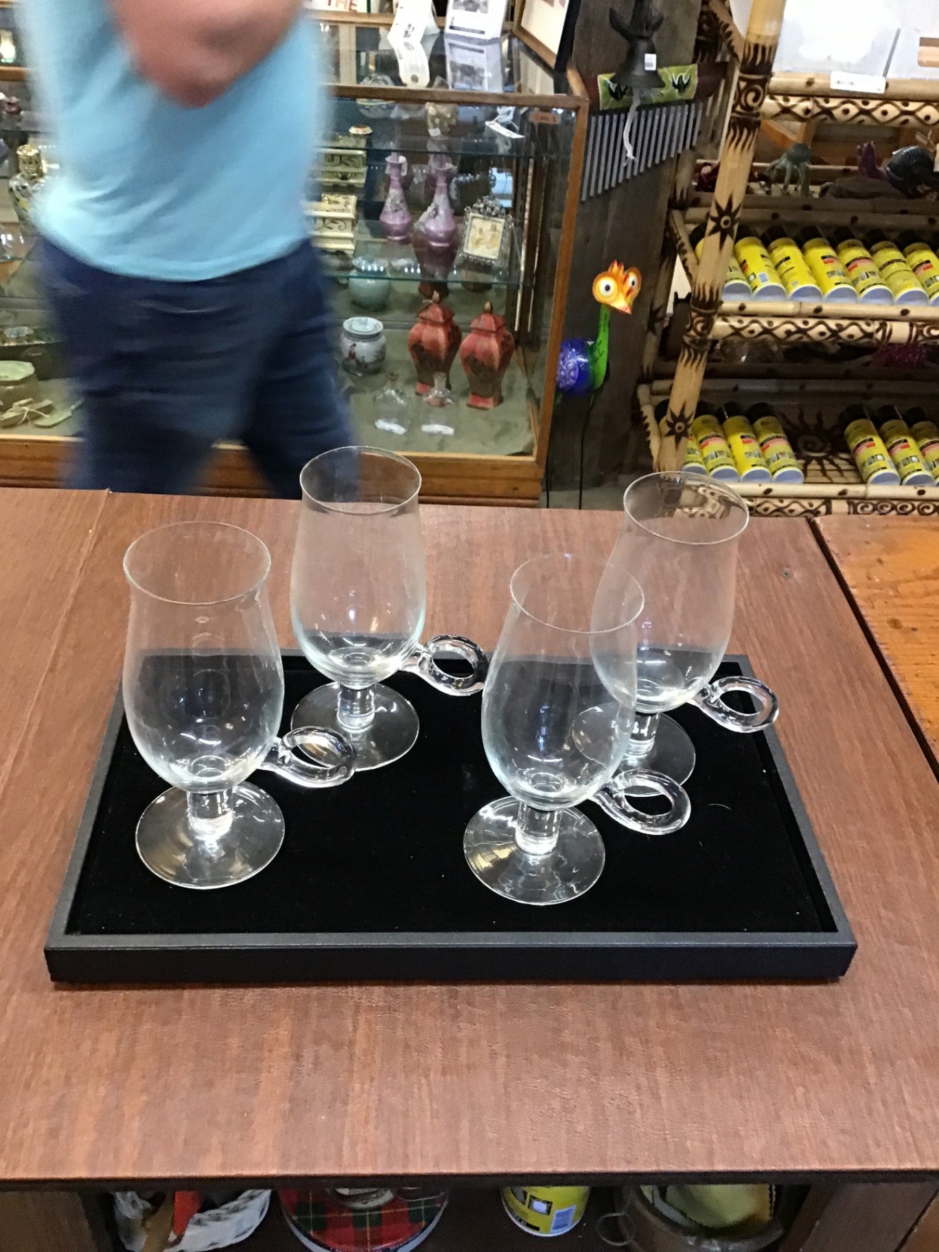 Irish Coffe Glasses Hand Blown Set of 4