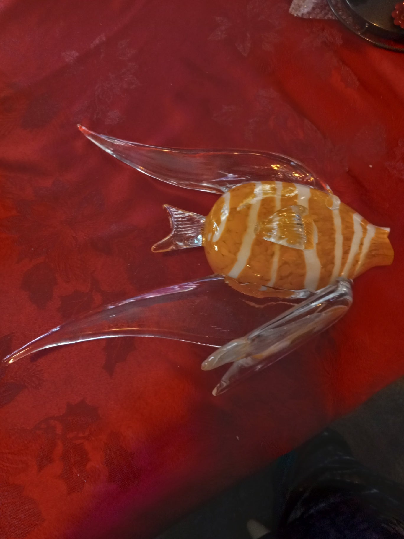 Yellow large glass fish dsc
