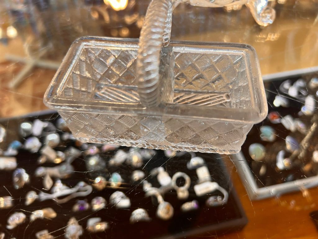 Crystal Salt and Pepper Holder and Shakers