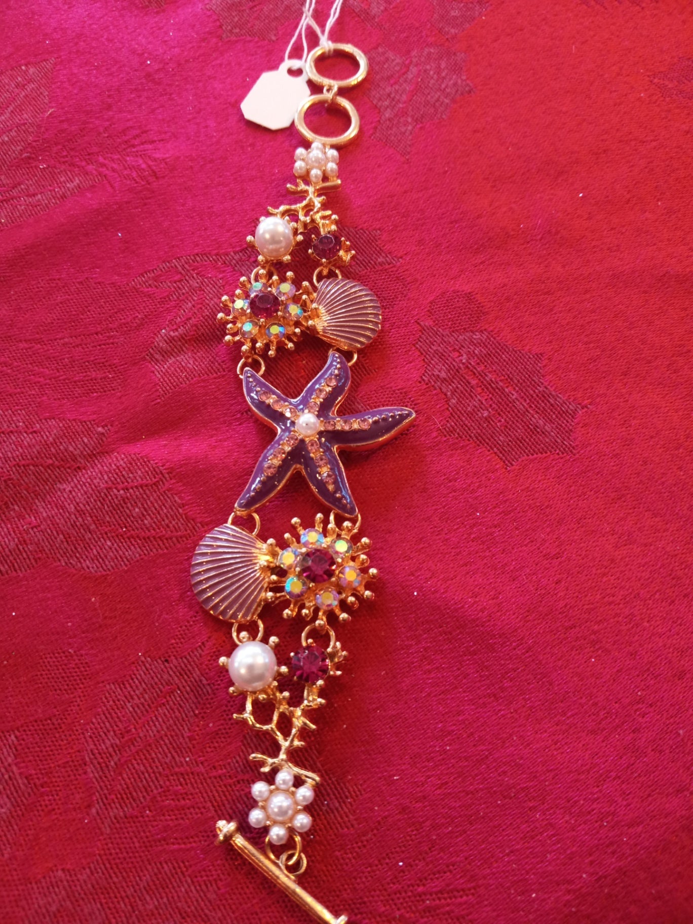 Purple starfish bracelet dsc 