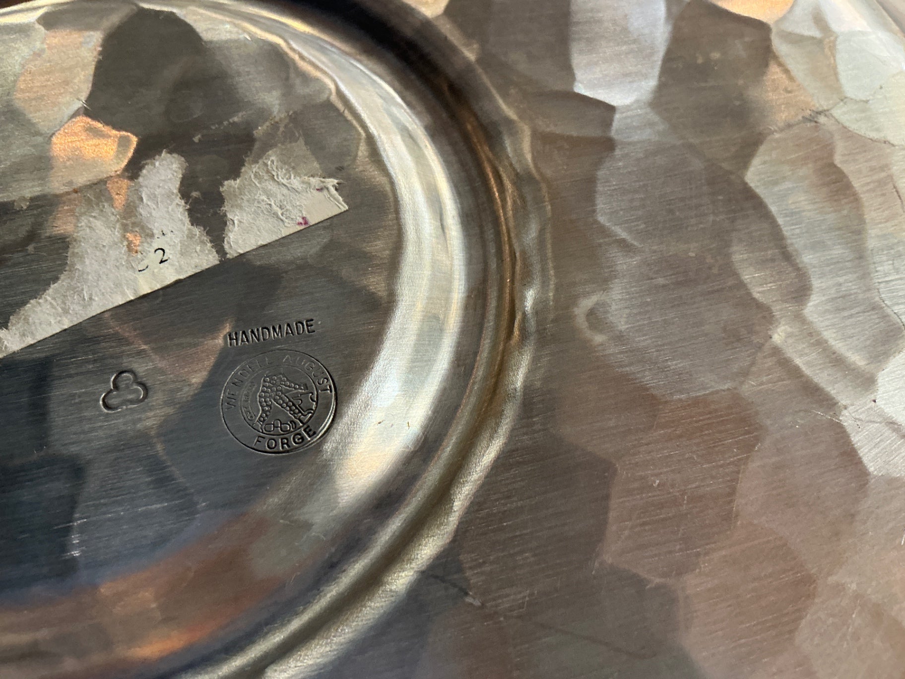 Vintage Hand-Hammered Pewter Dogwood Platter — Wendell August Forge