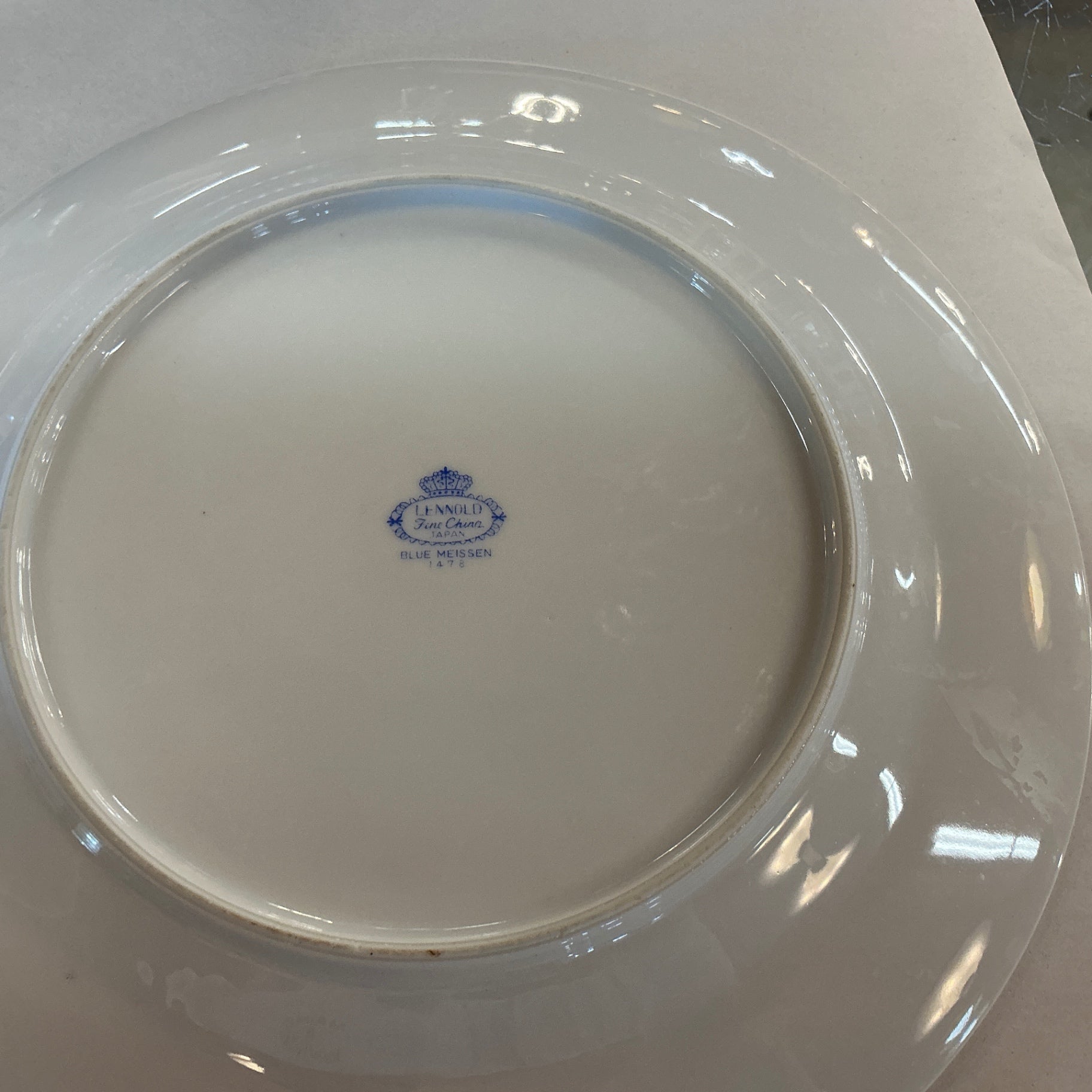 Lenox “Blue Meissen” Oval Serving Platter – Blue Floral China, Japan