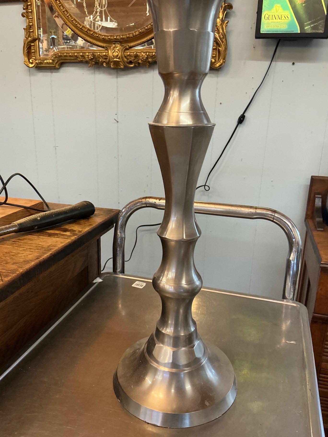 Pewter hCandlestick