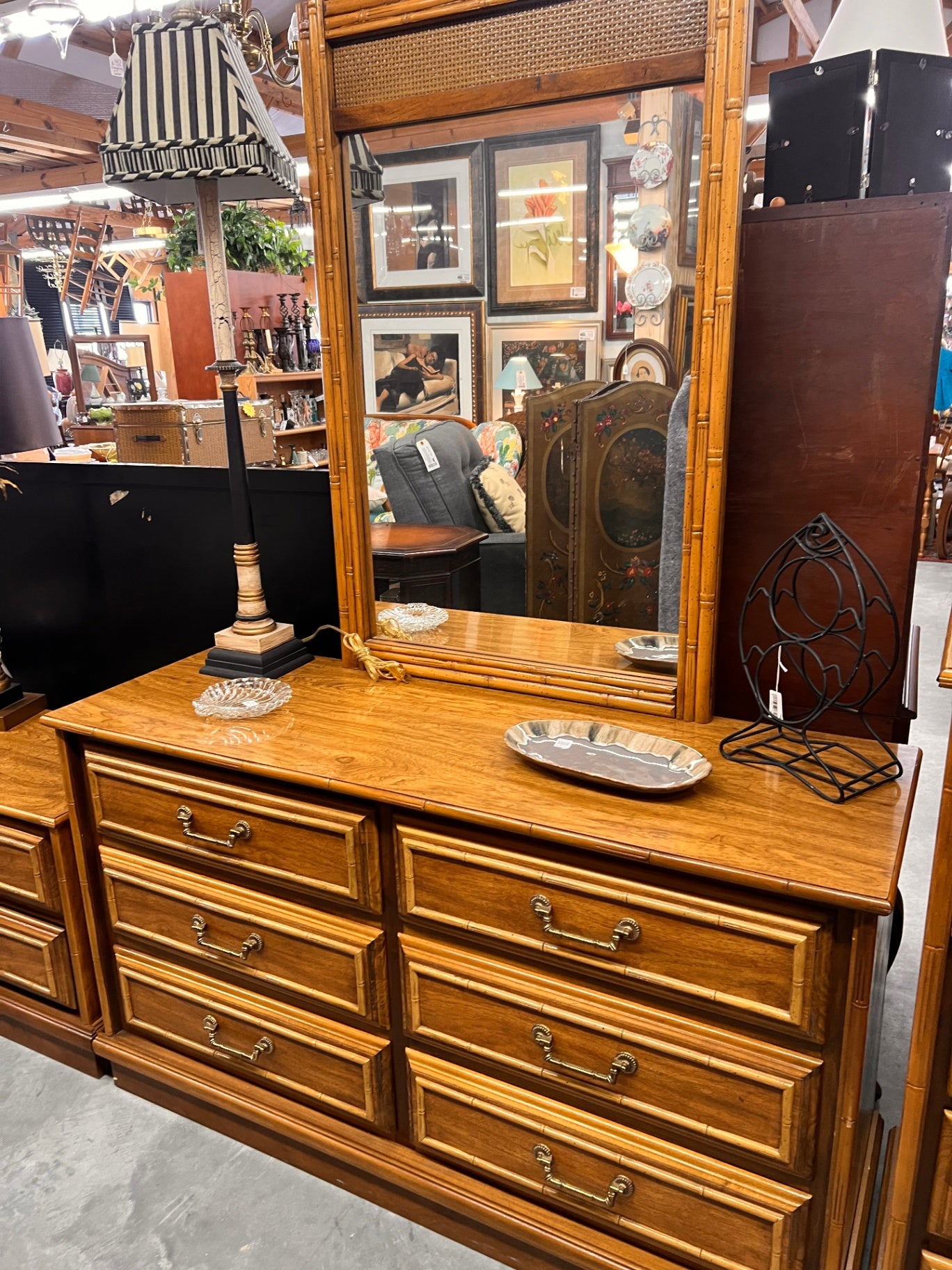 Florida Furniture Company Dresser with Mirror 