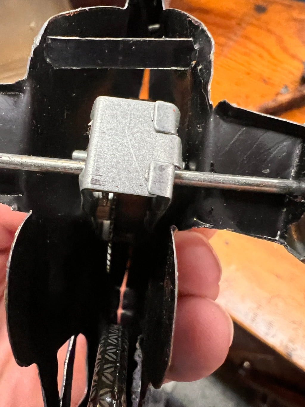 Authentic 1922 German Tinplate Wind-Up Motorcycle w/ Rider – Original Clockwork – “I-922” Plate