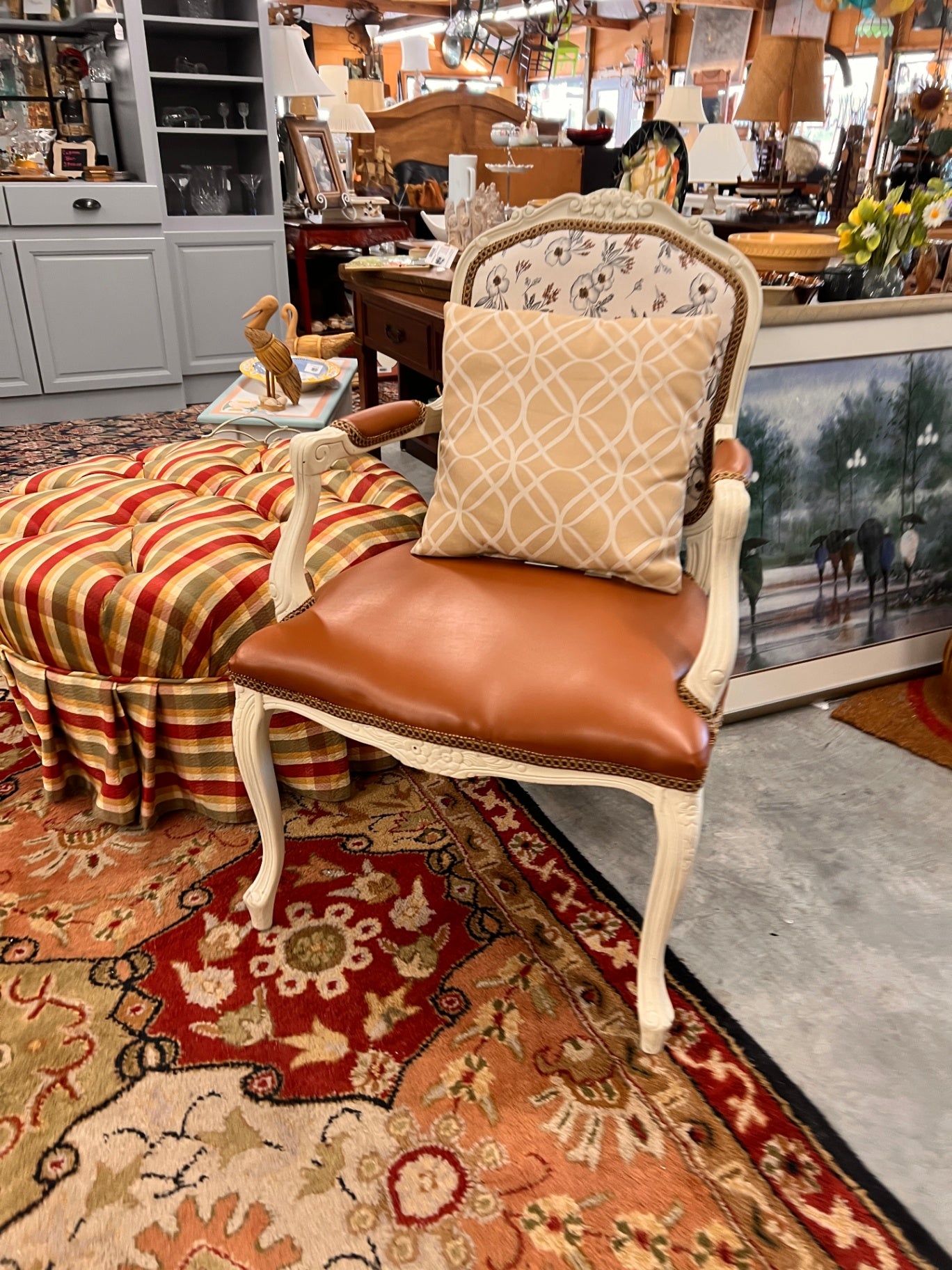 Shabby Chic French Provincial Armchair