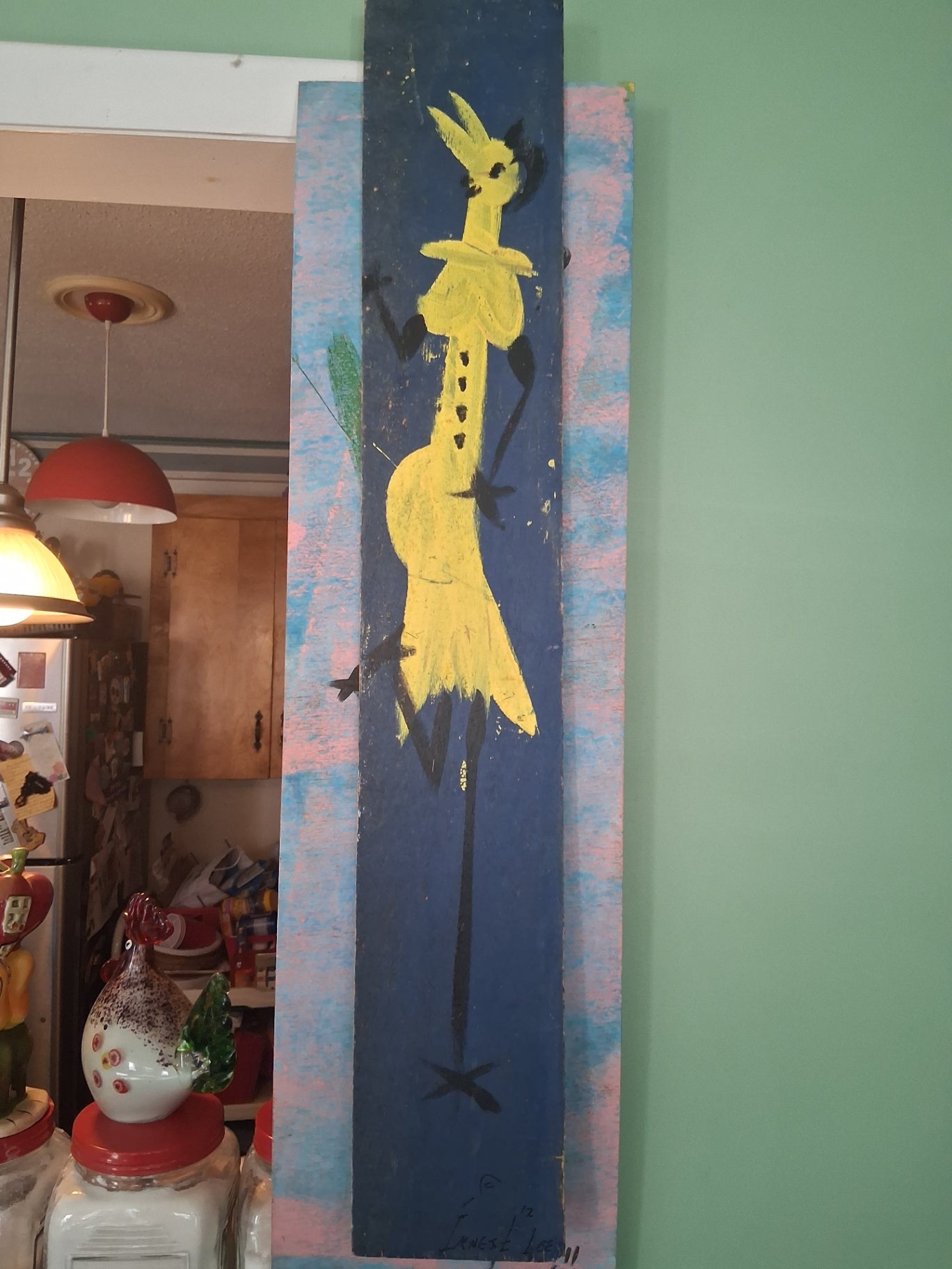 Ernest lee chicken painting dsc