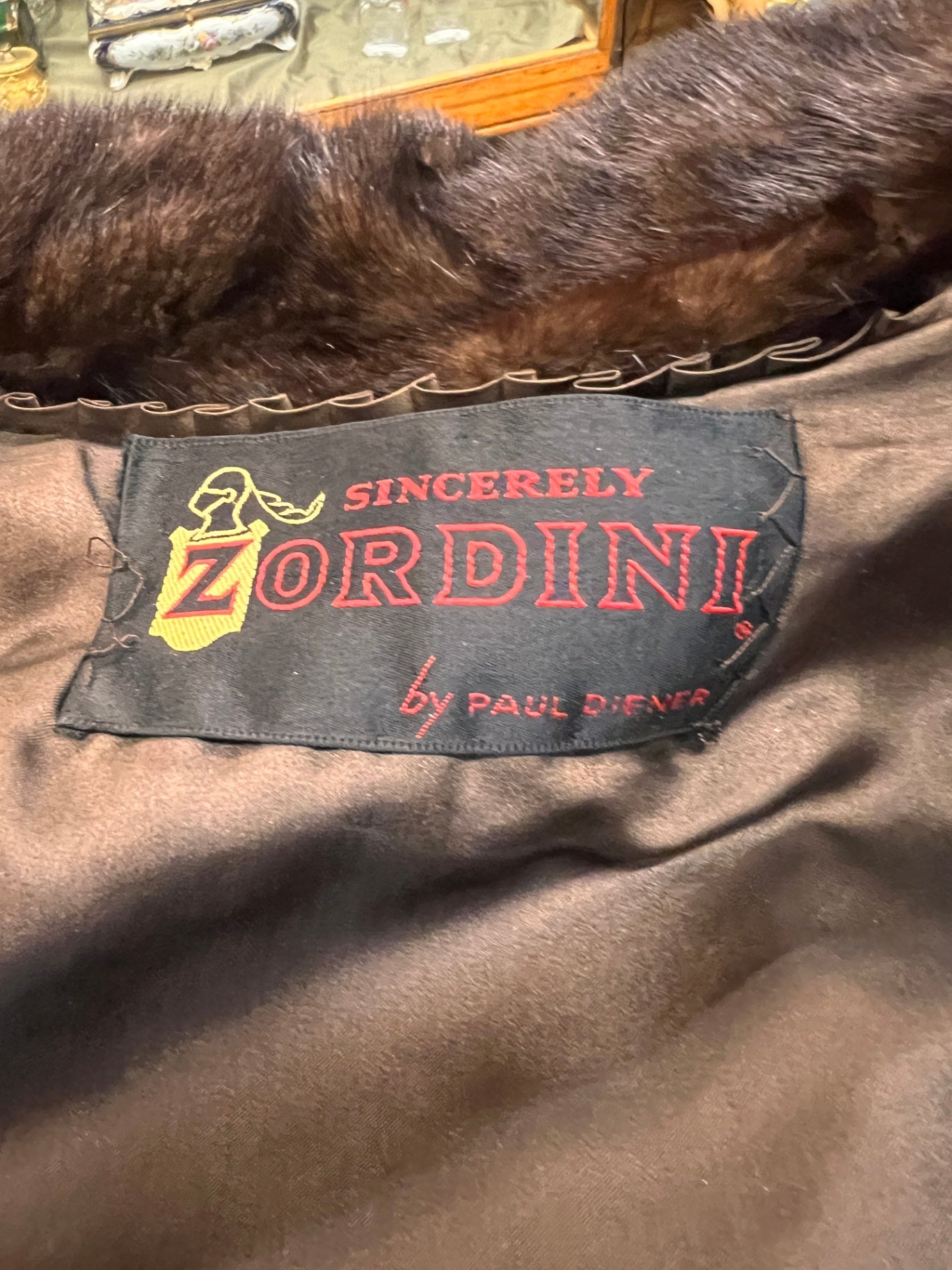 Vintage Dark Brown 3/4-Length Mink Fur Coat by Zordini (Paul DiFava) – Mid-Century Luxury