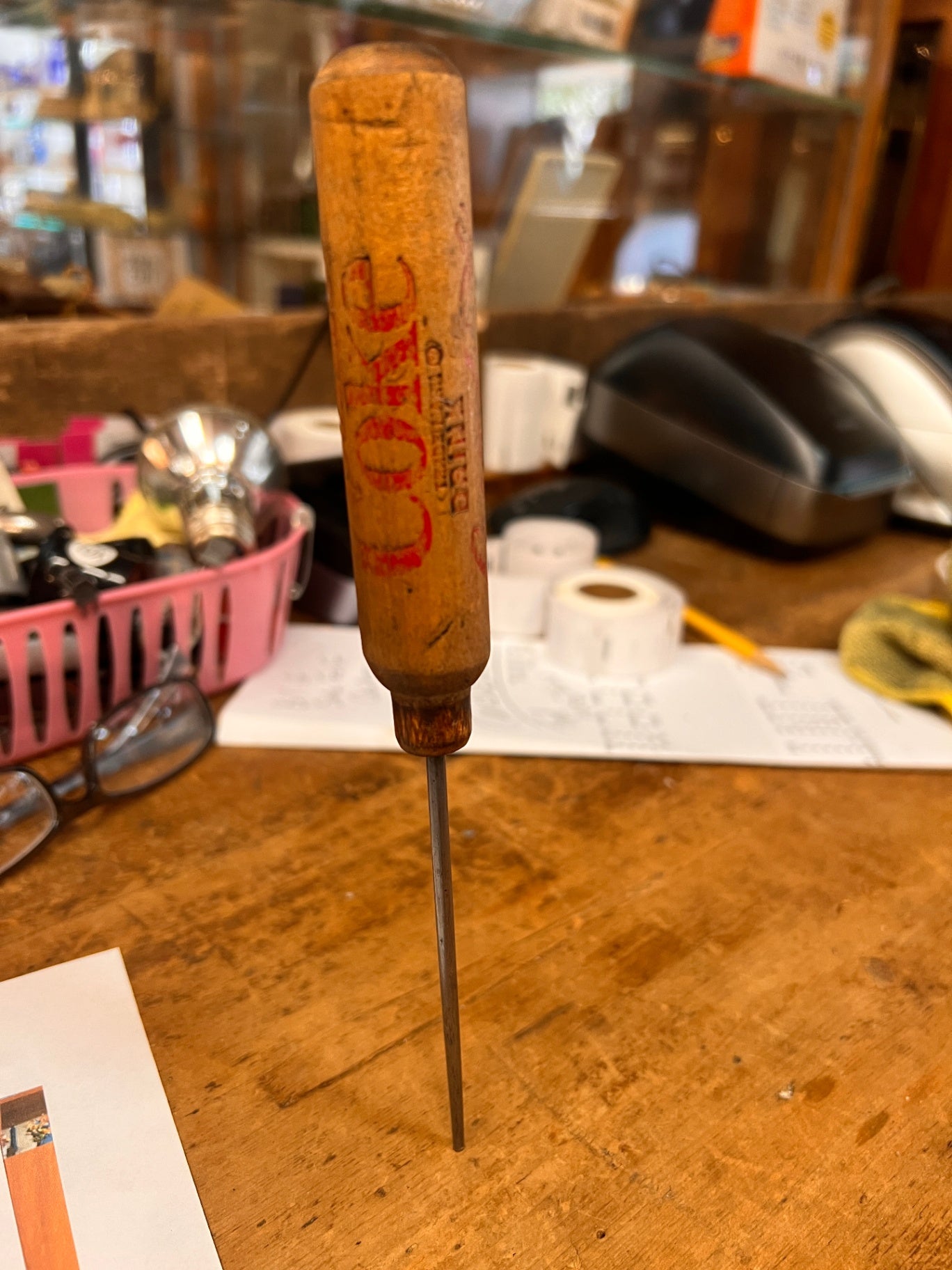 Vintage Original Coca-Cola Wood Handle Ice Pick