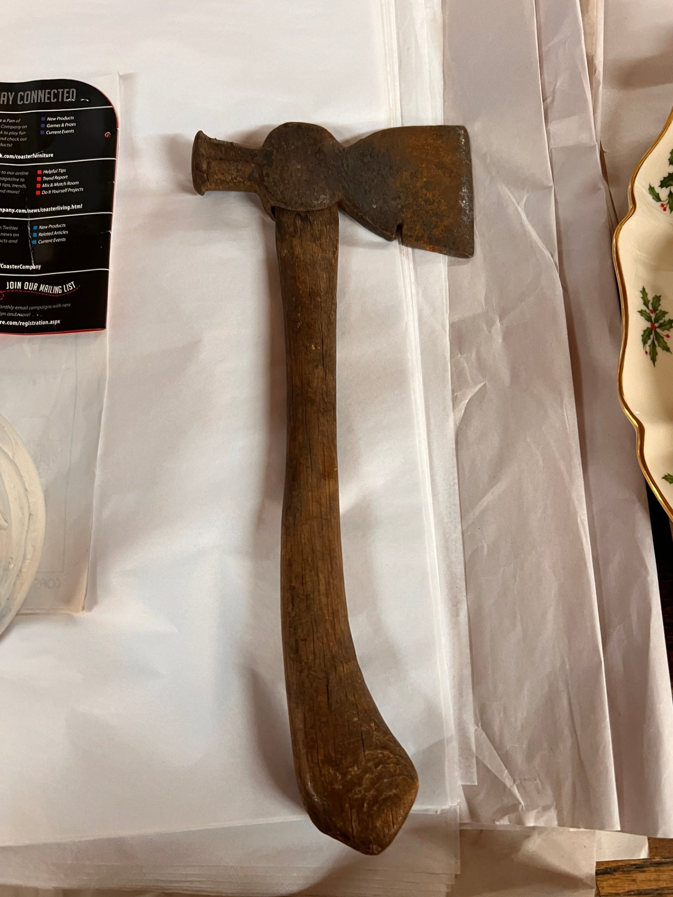 Vintage  Campers Carpenters Hatchet / Axe Hammer Tool