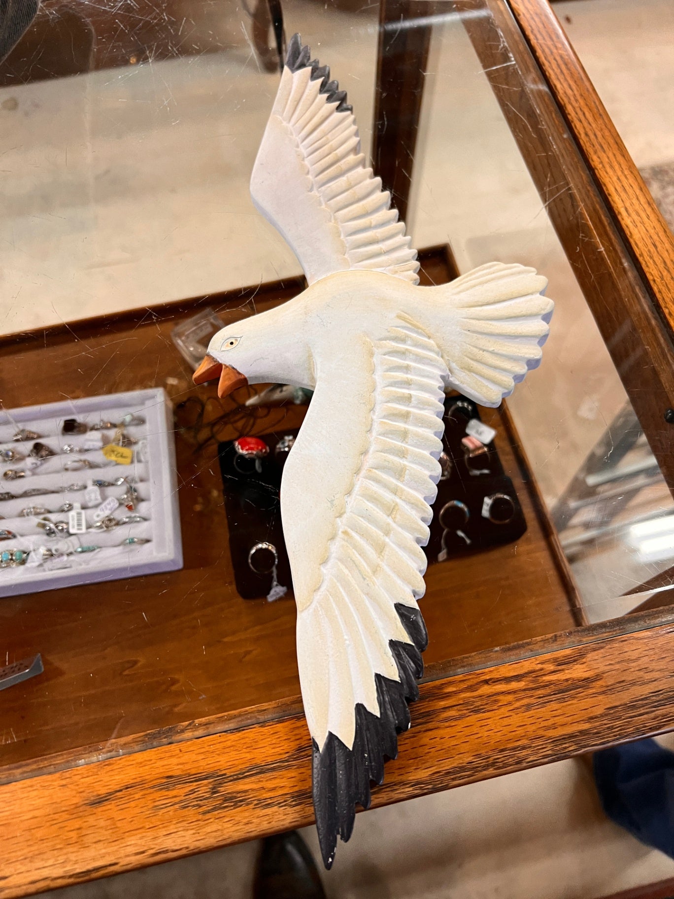 Wooden Seagull Wall Decor