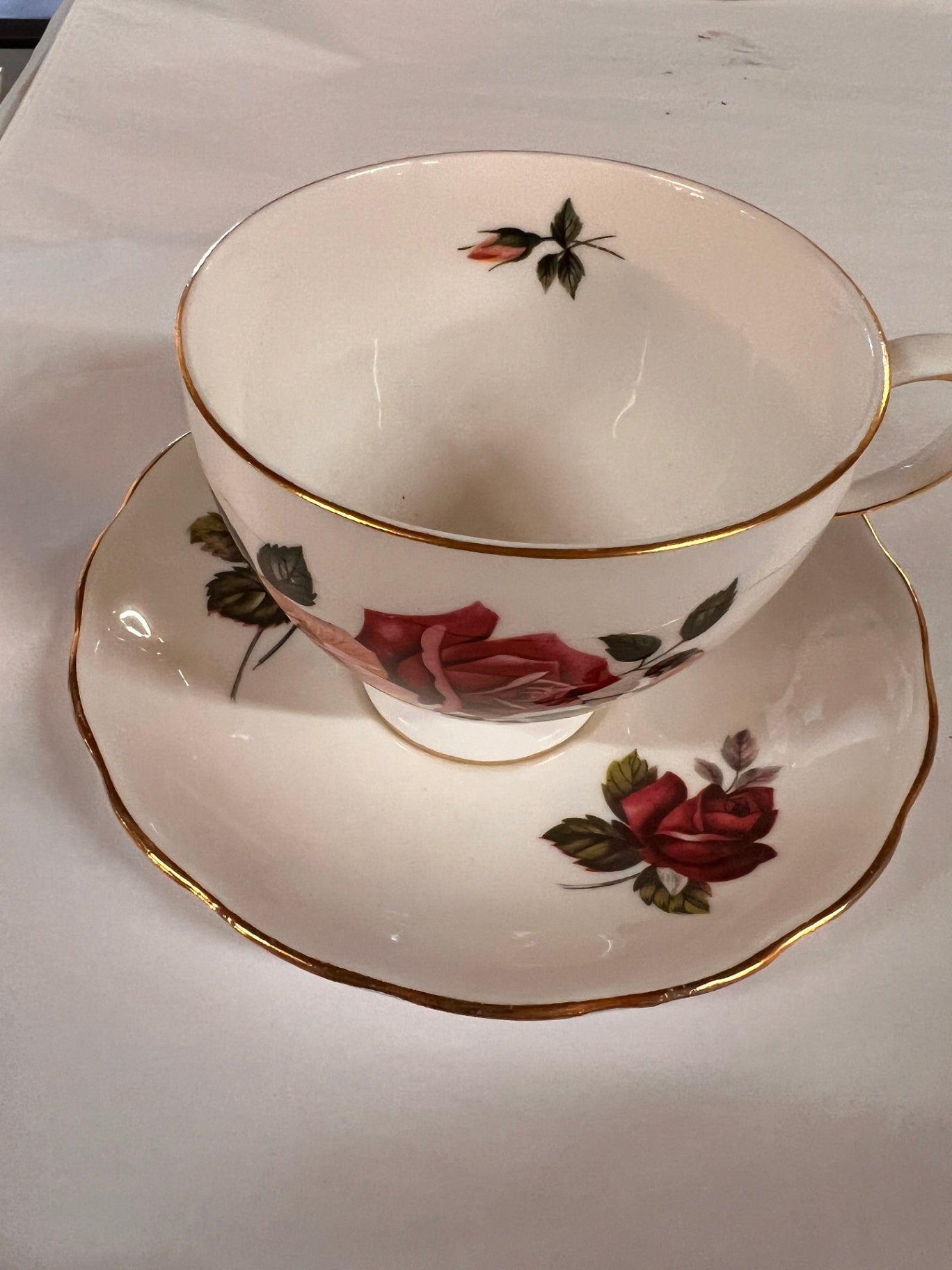 Vintage Royal Vale Tea Cup and Saucer Set