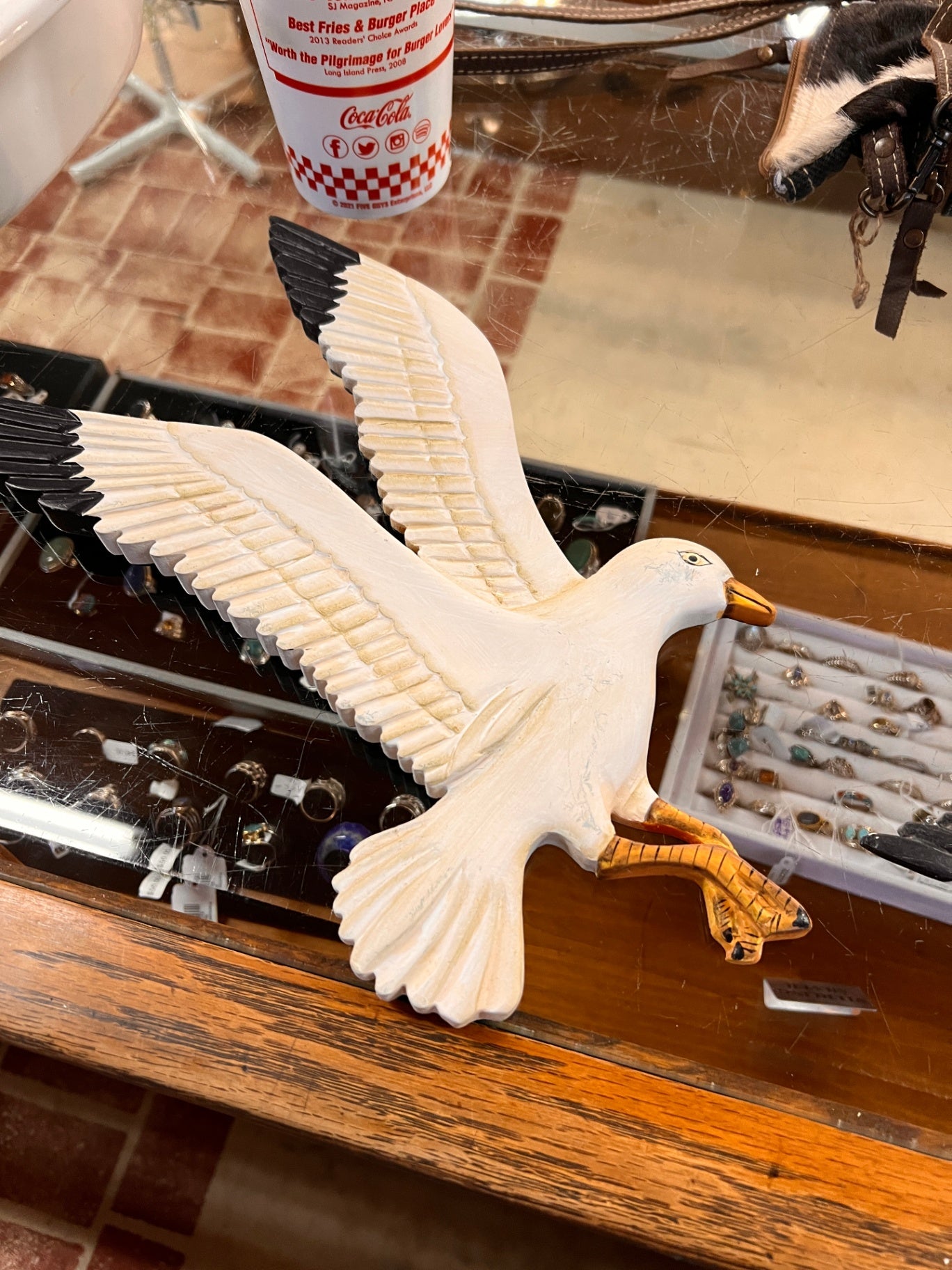 Wooden Seagull Wall Decor