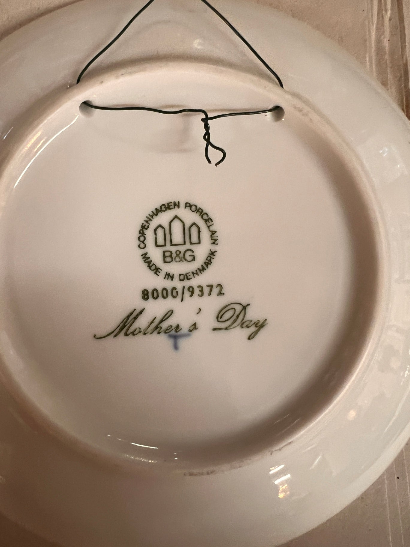 Bing Grondahl Copenhagen Porcelain Vintage 1972 Mothers Day Plate Horse - MINT