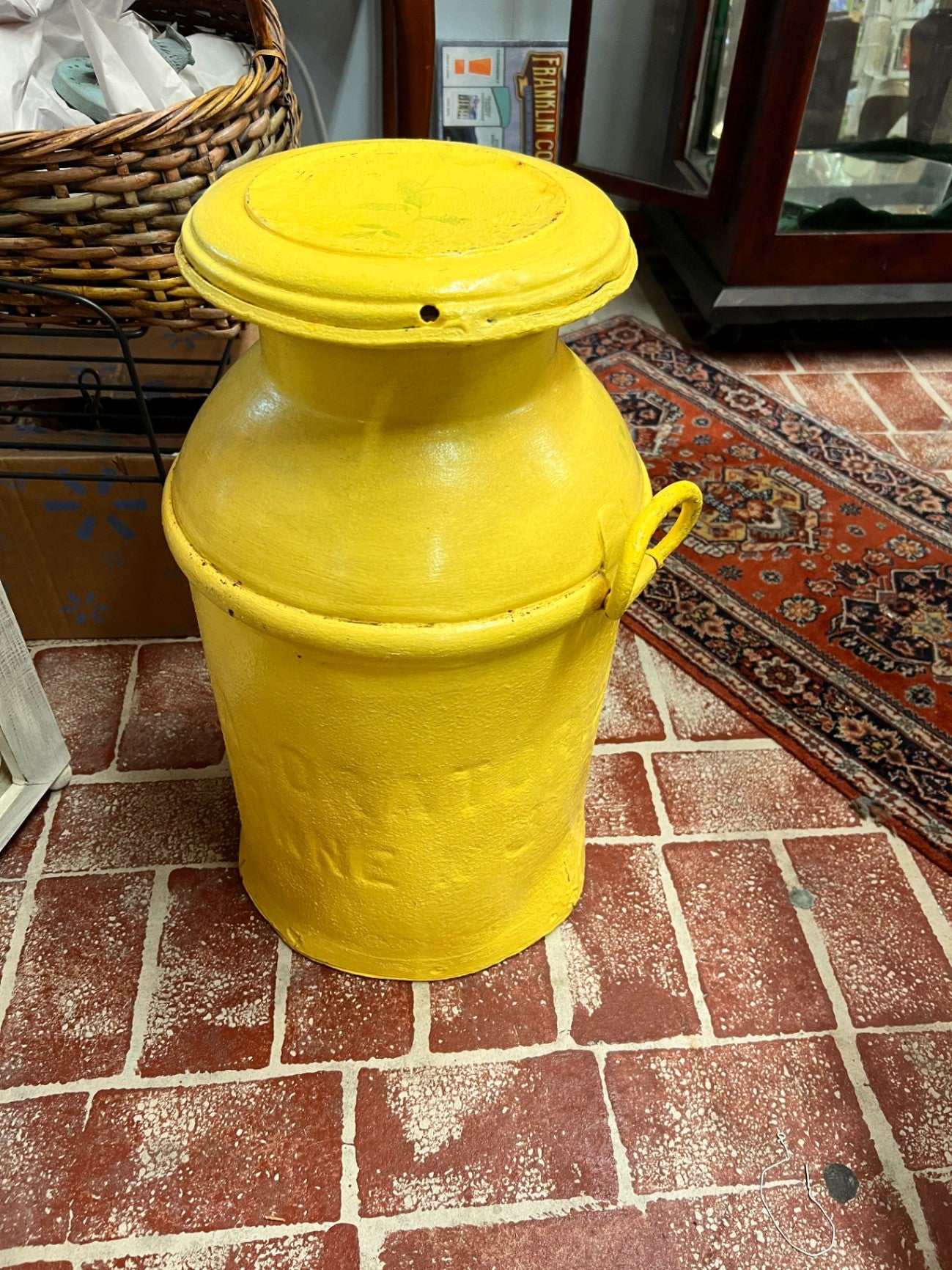 Vintage Yellow 10 Gallon Milk Jug