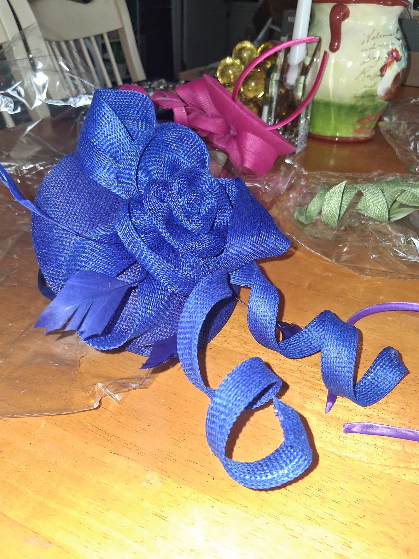 Fascinator navy dsc 