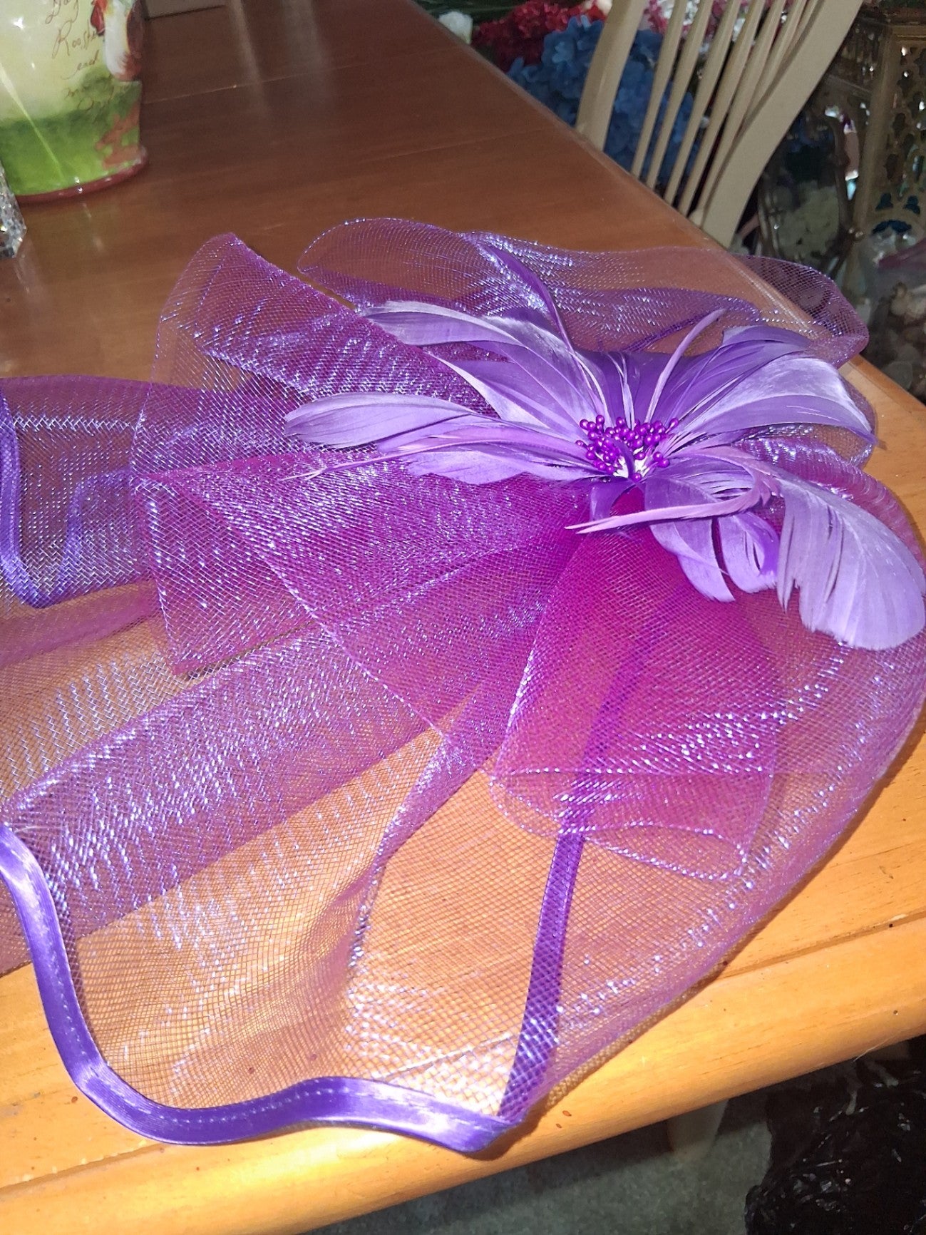 Fascinator purple dsc 