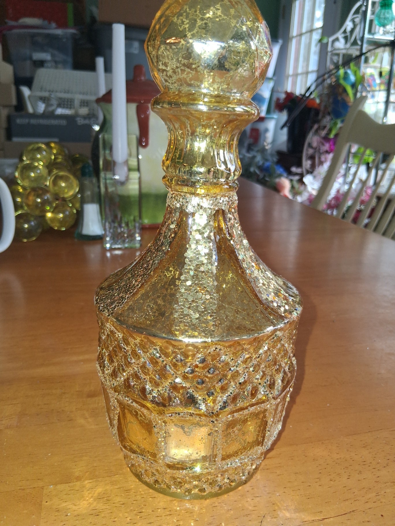 Gold glitter bottle dsc