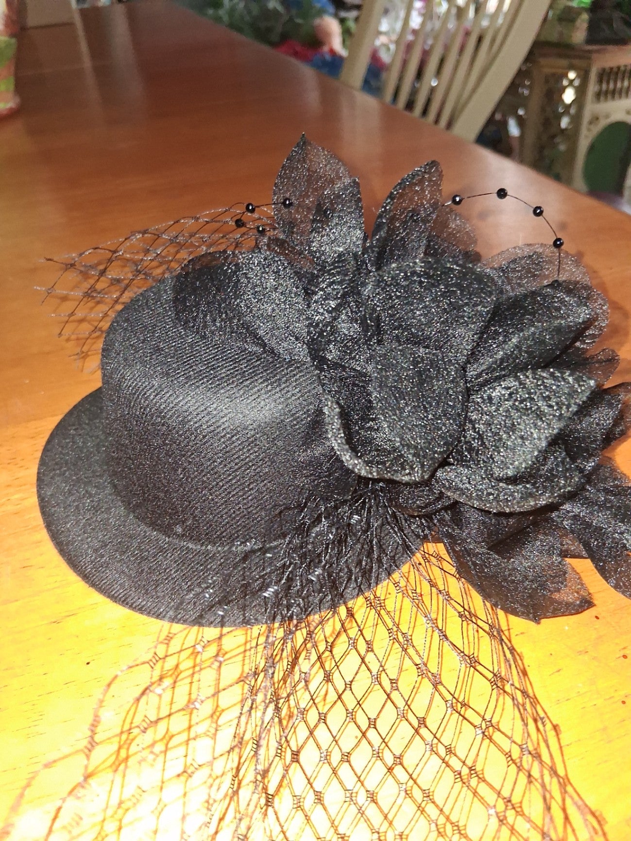 Fascinator black dsc