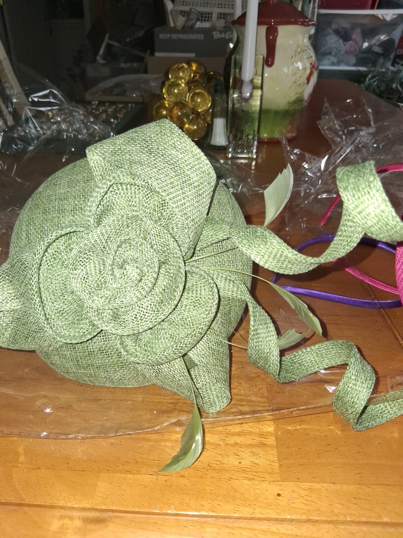 Fascinator green dsc 