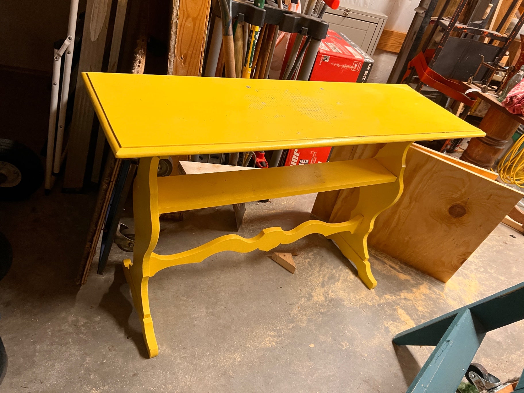 Yellow Side Table 