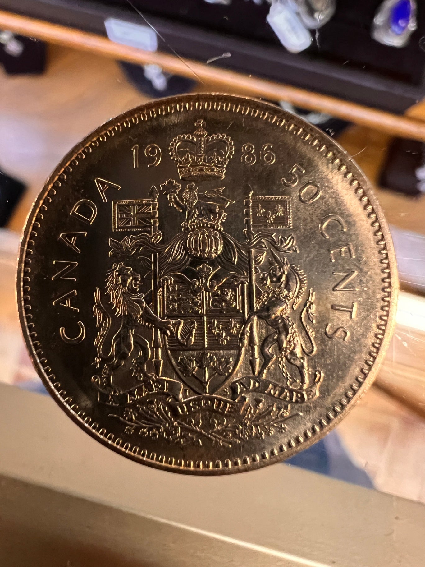 Canadian 50‑cent coin — 1986