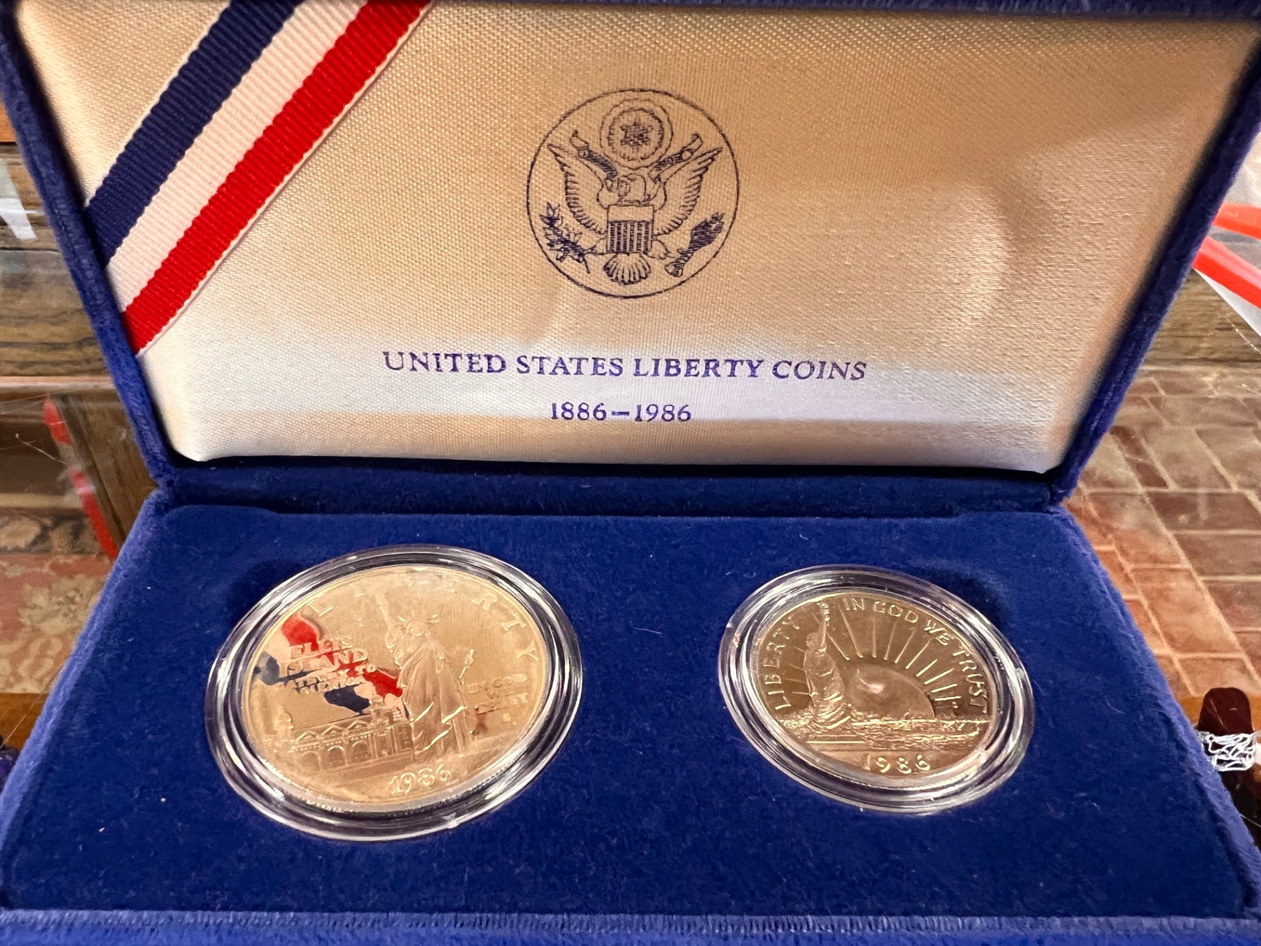 United States Liberty Coins 1886-1986 With Case MINT Condition