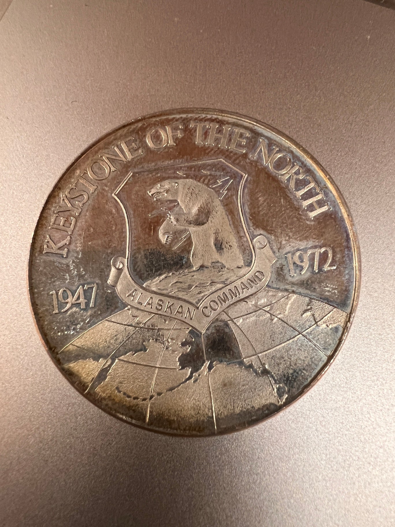 Keystone To The North Alaskan Sterling Coin Weighs 26.48 Grams