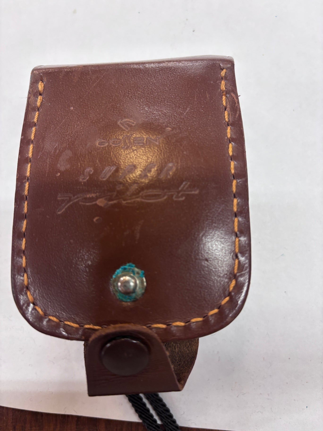 Gossen Super Pilot or Sixtar CdS light meter with its original leather case