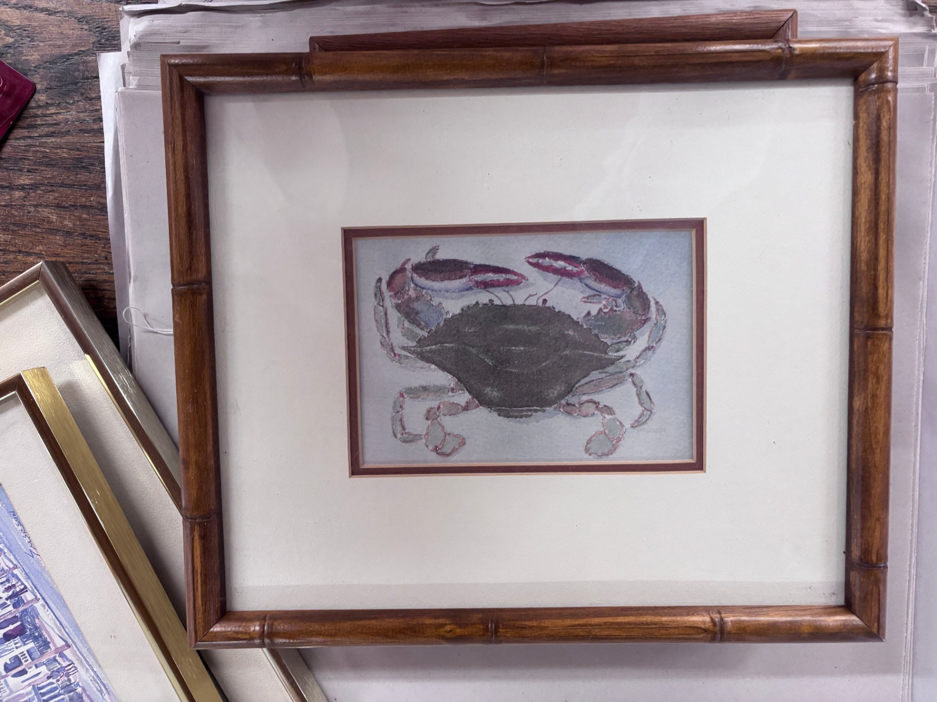 Framed Crab Print