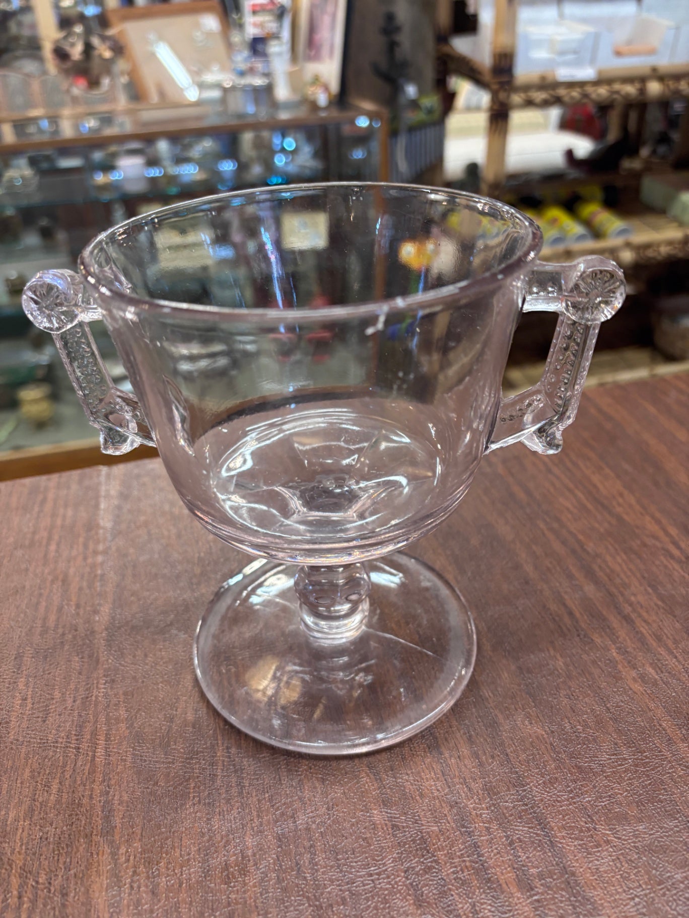 Fostoria Raleigh open sugar bowl.