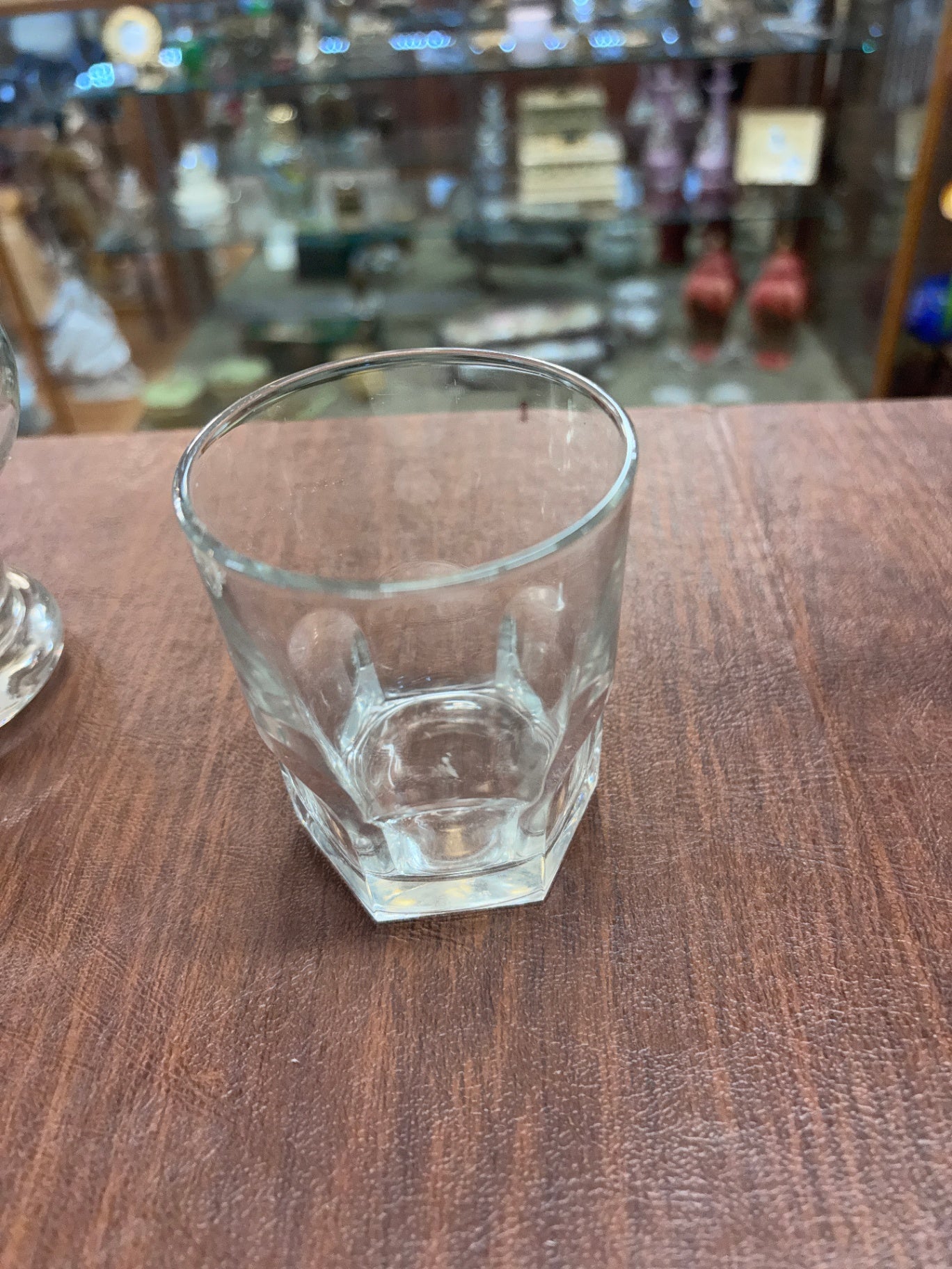 vintage Anchor Hocking Courtney clear faceted glass