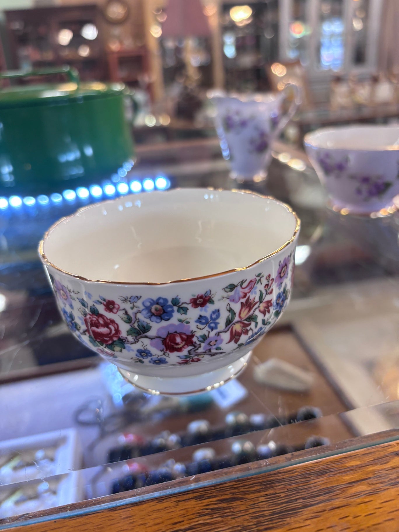 Open Sugar Bowl Springtime by Staffordshire