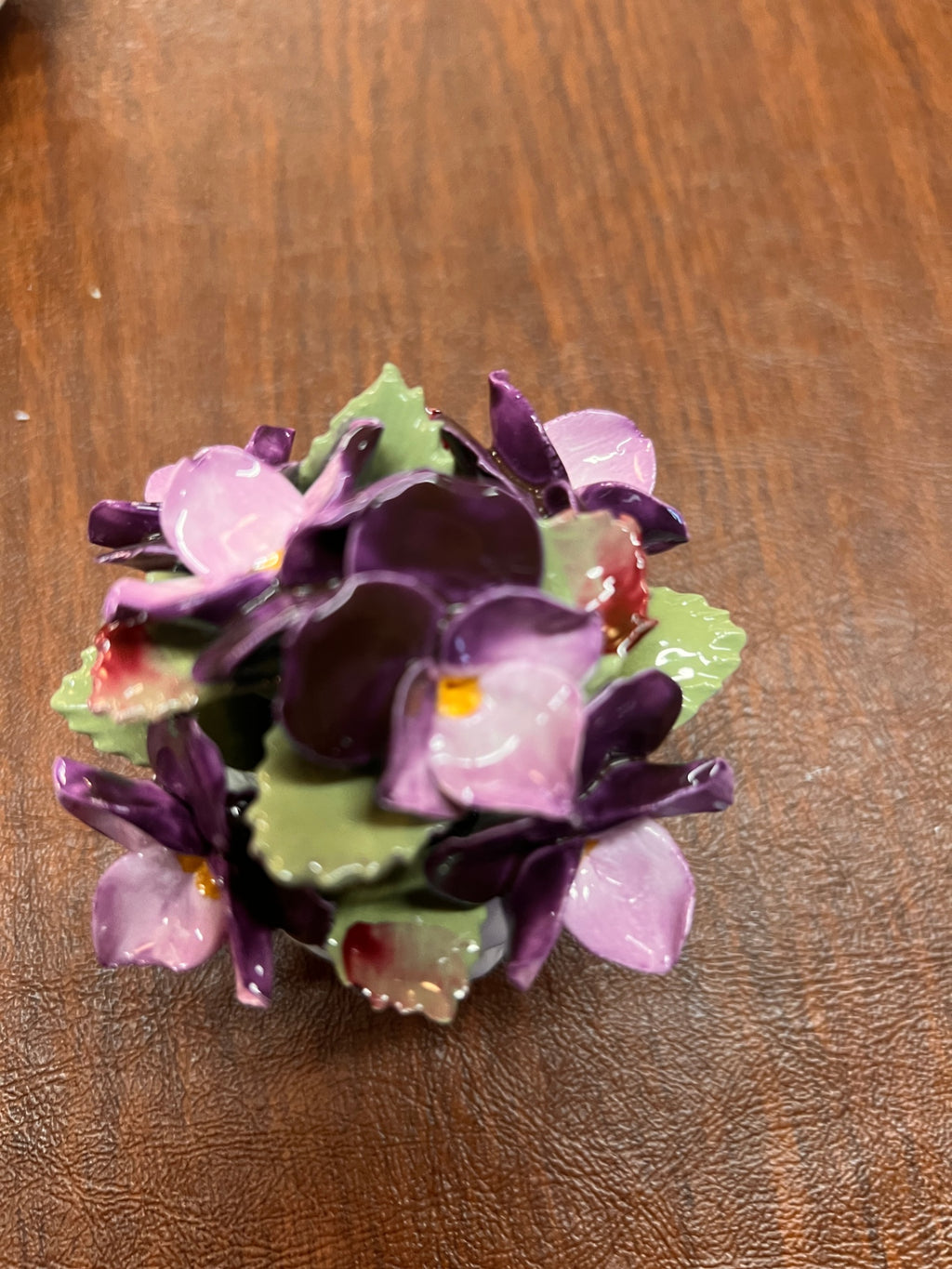 Vintage Aynsley November Violet Fine Bone China Floral Posy – Hand Modelled & Hand Painted – England