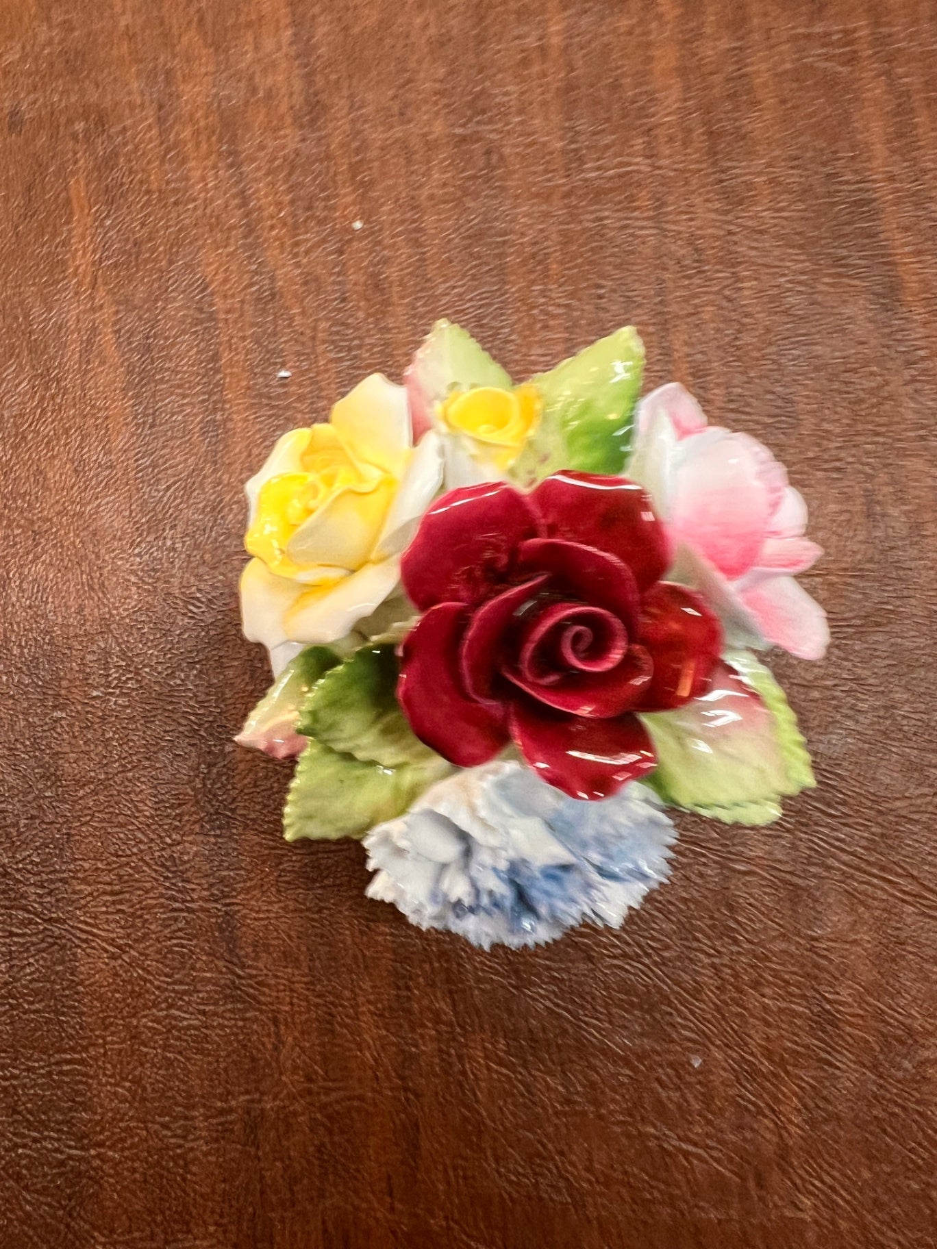 Vintage Royal Doulton Bone China Floral Posy – Hand Applied English Roses – Made in England