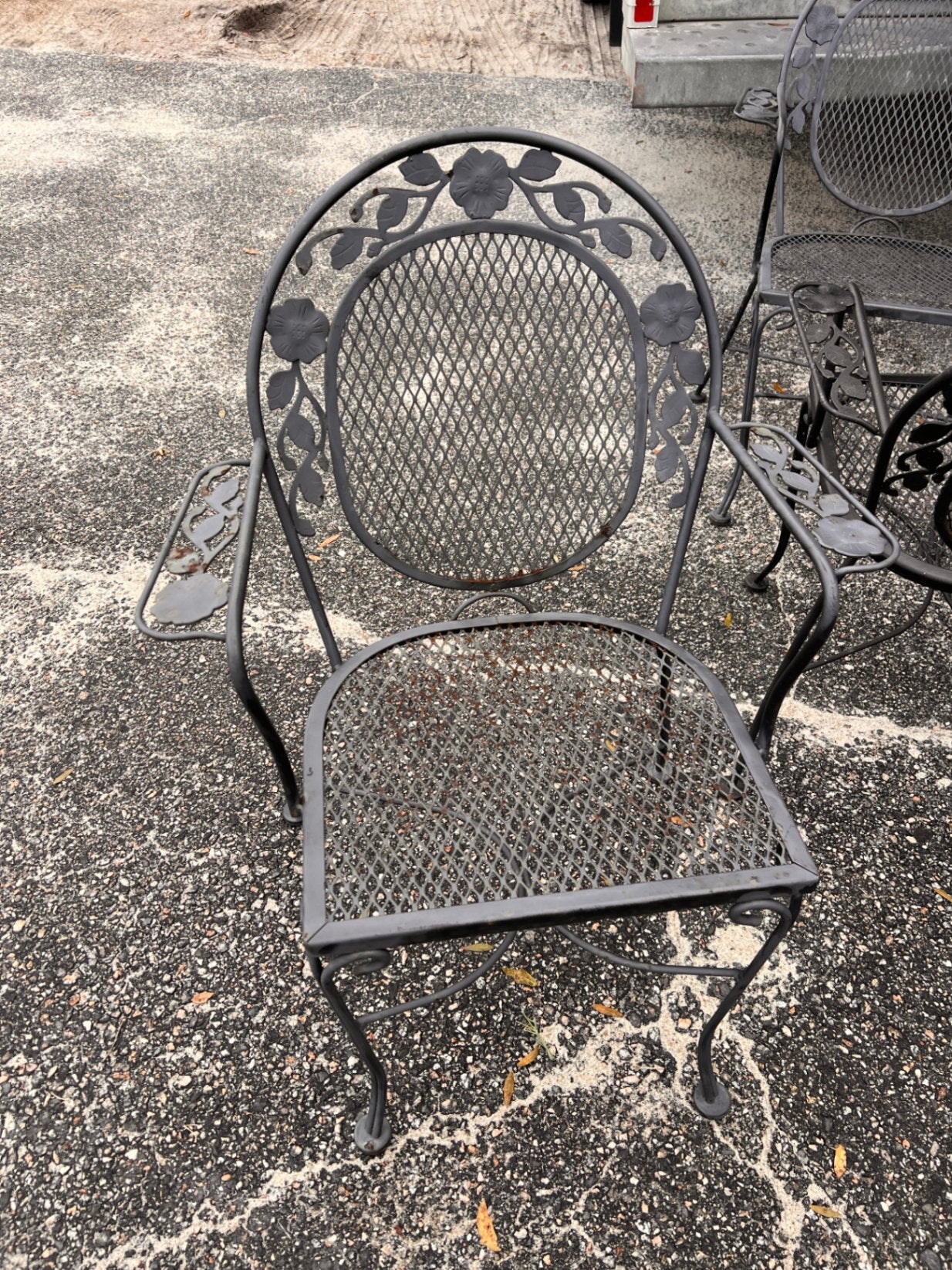 Black Iron Chair