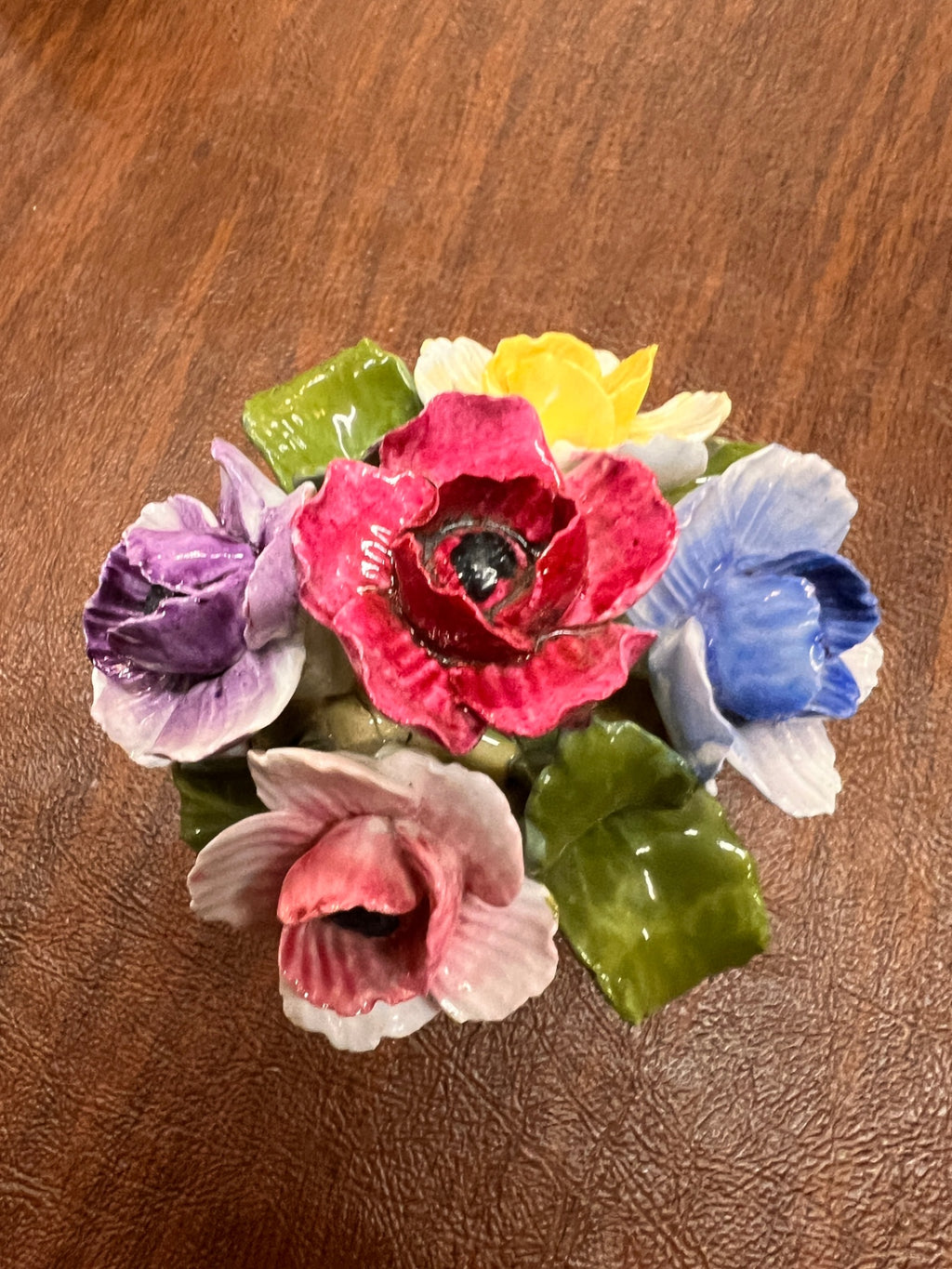 Vintage Aynsley October Anemone Fine Bone China Floral Posy – Hand Modelled & Hand Painted – England