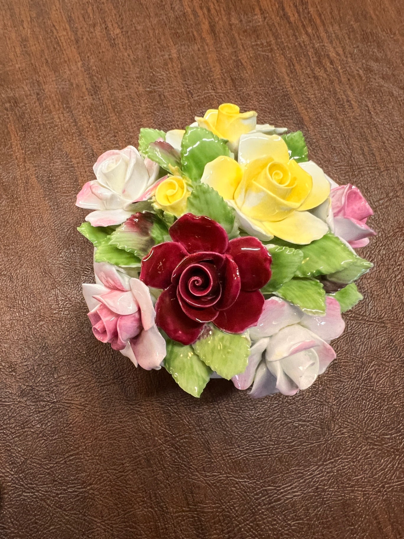 Vintage Royal Doulton Bone China Floral Posy – Hand Applied English Roses – Made in England