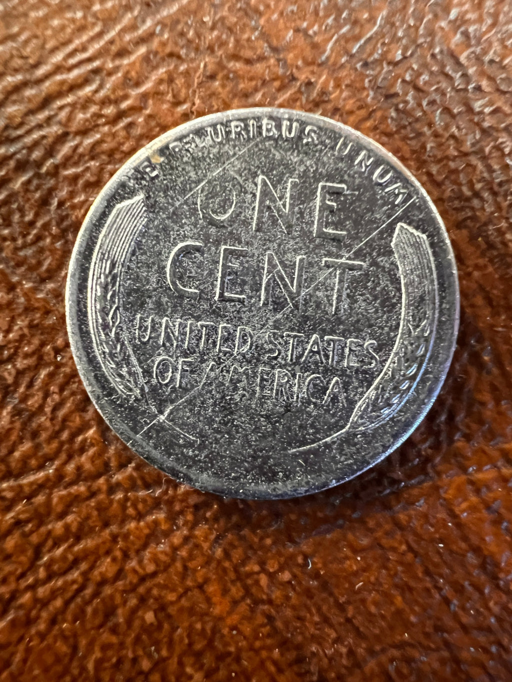 1943-D Lincoln Wheat Cent Coin, Steel-Coated Zinc Penny, WWII Era